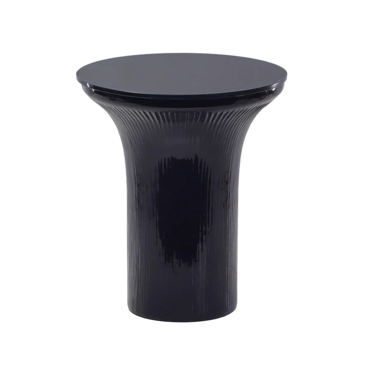 Cassandra Glass Flared Side Table