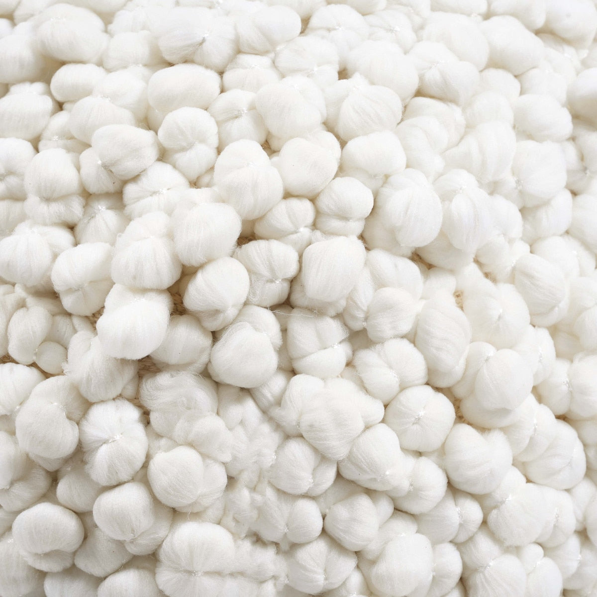 Pouf tissé Cathy Crème