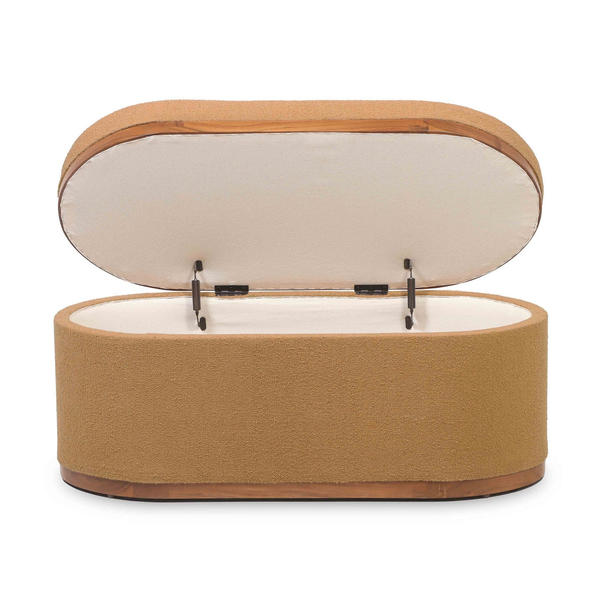 Olivier Boucle Oval Storage Ottoman