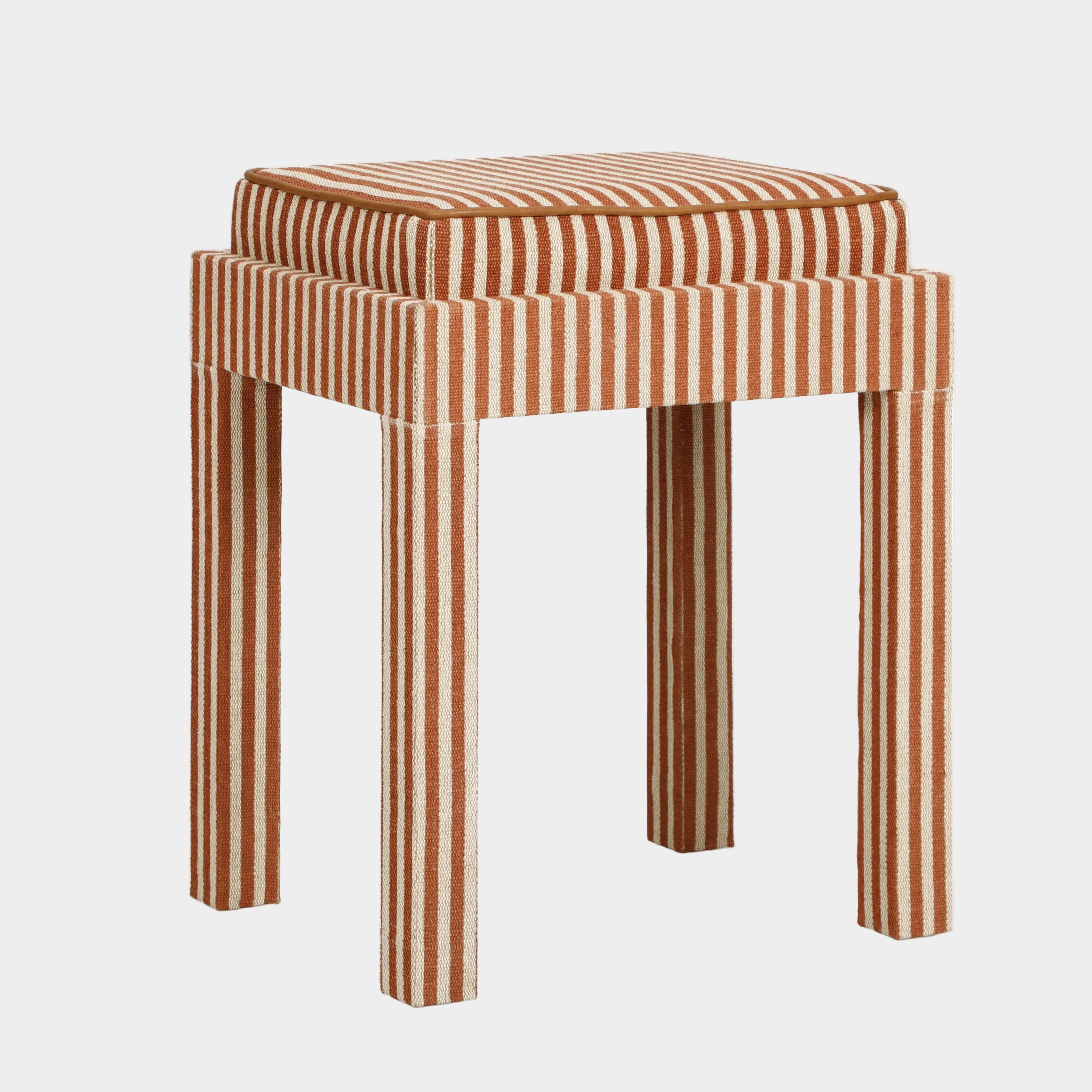 Kora Cotton Jute Contract-Grade Accent Stool