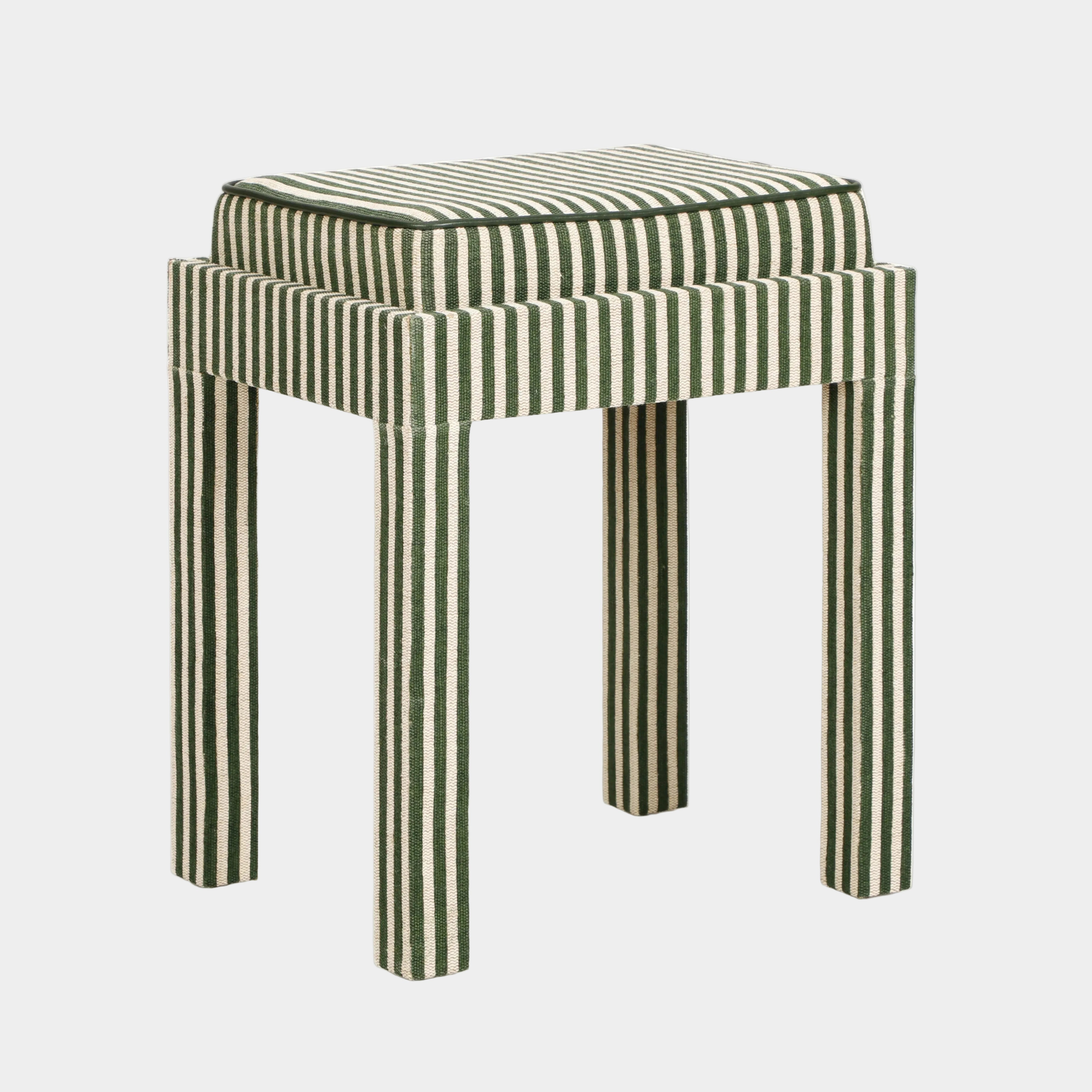 Kora Cotton Jute Contract-Grade Accent Stool