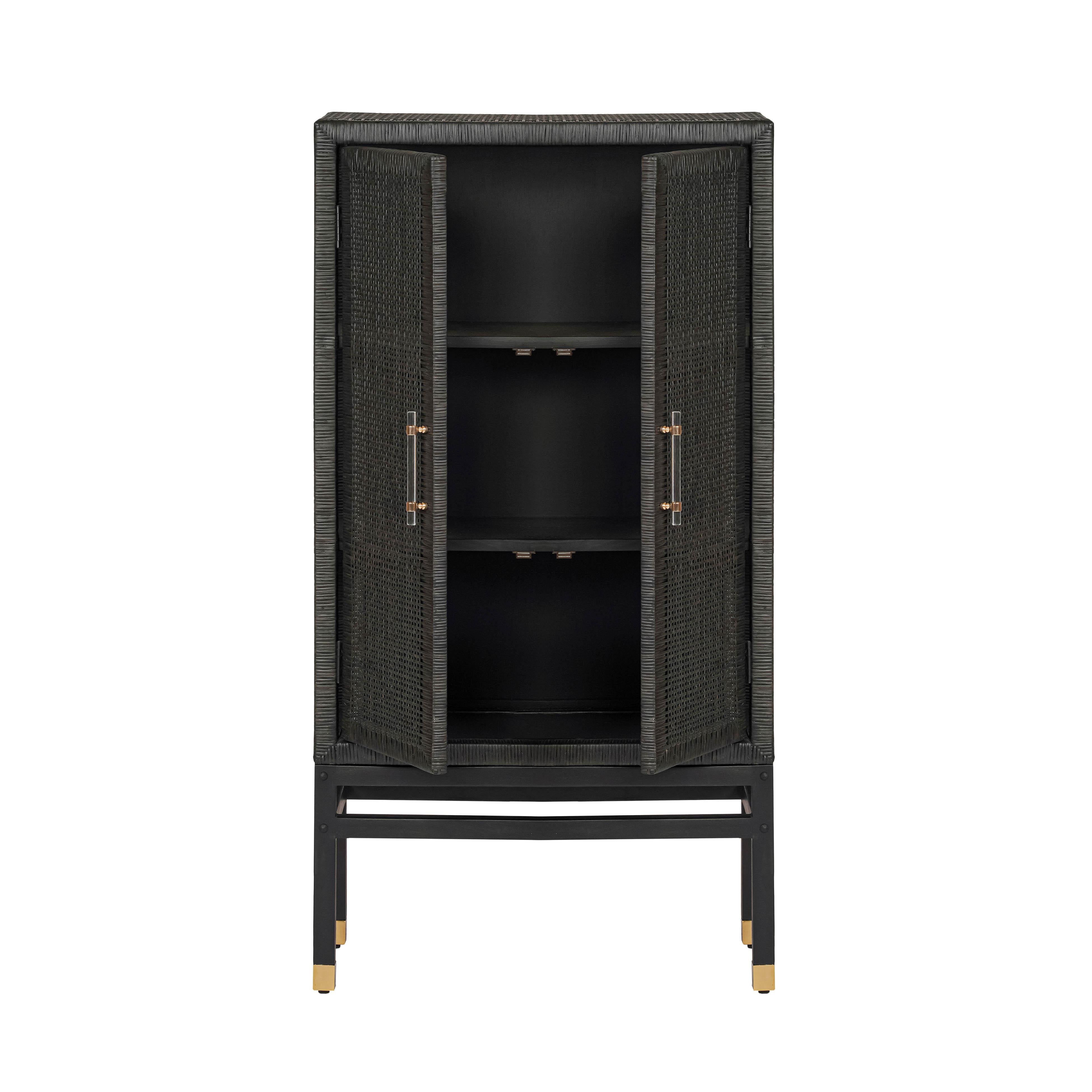 Amara Woven Rattan Cabinet