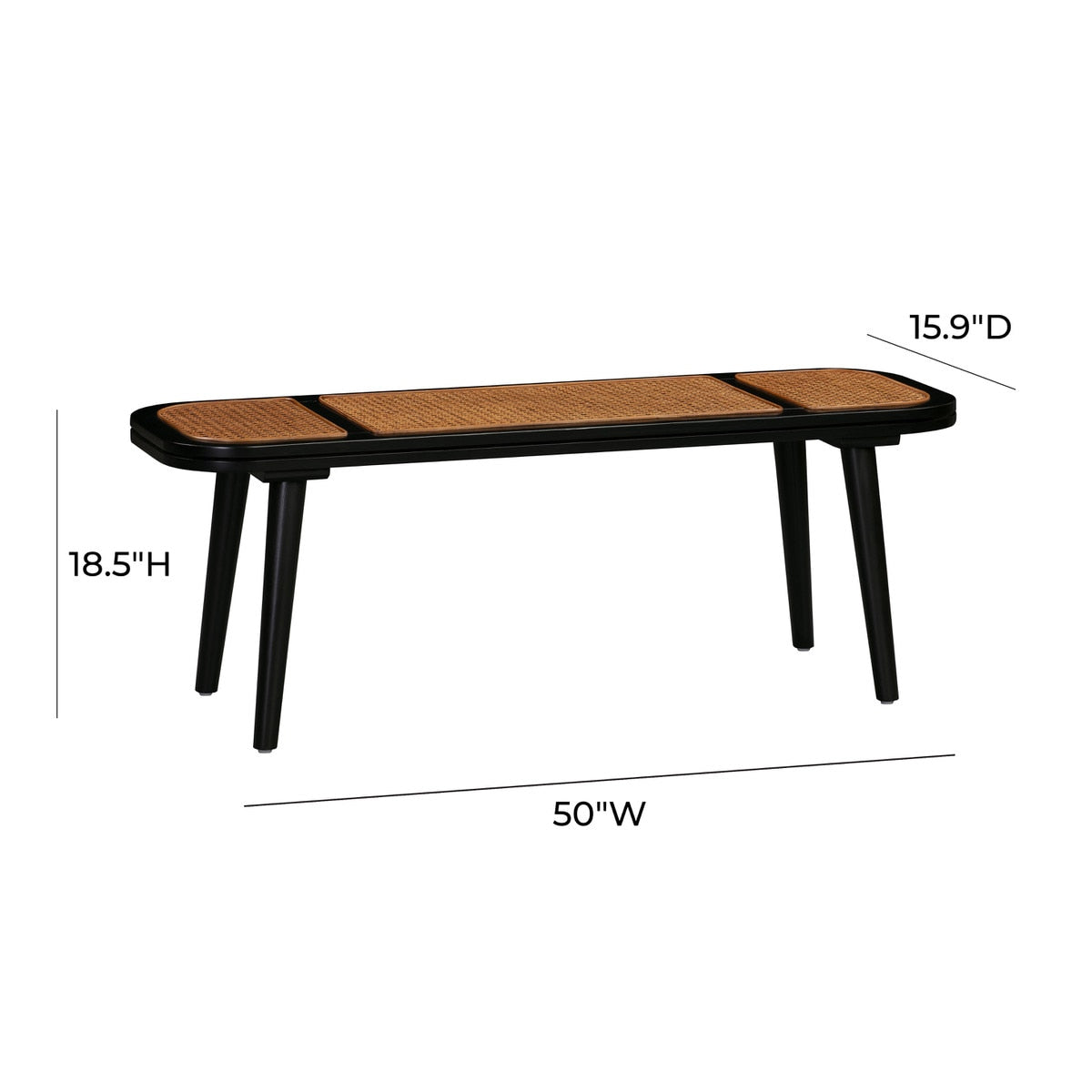 Banc en rotin Emilia
