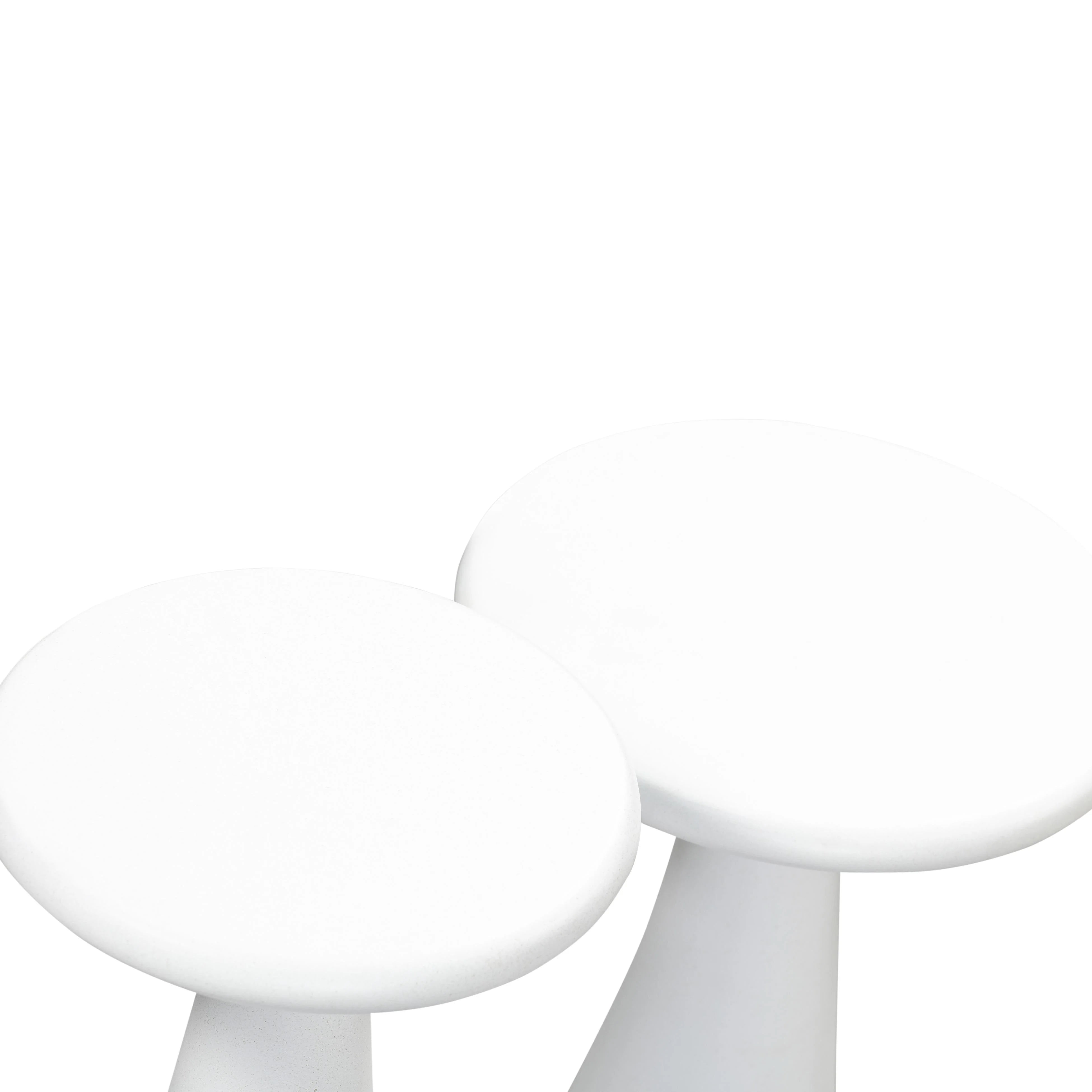 Tables d'appoint en béton Gianna - Ensemble de 2
