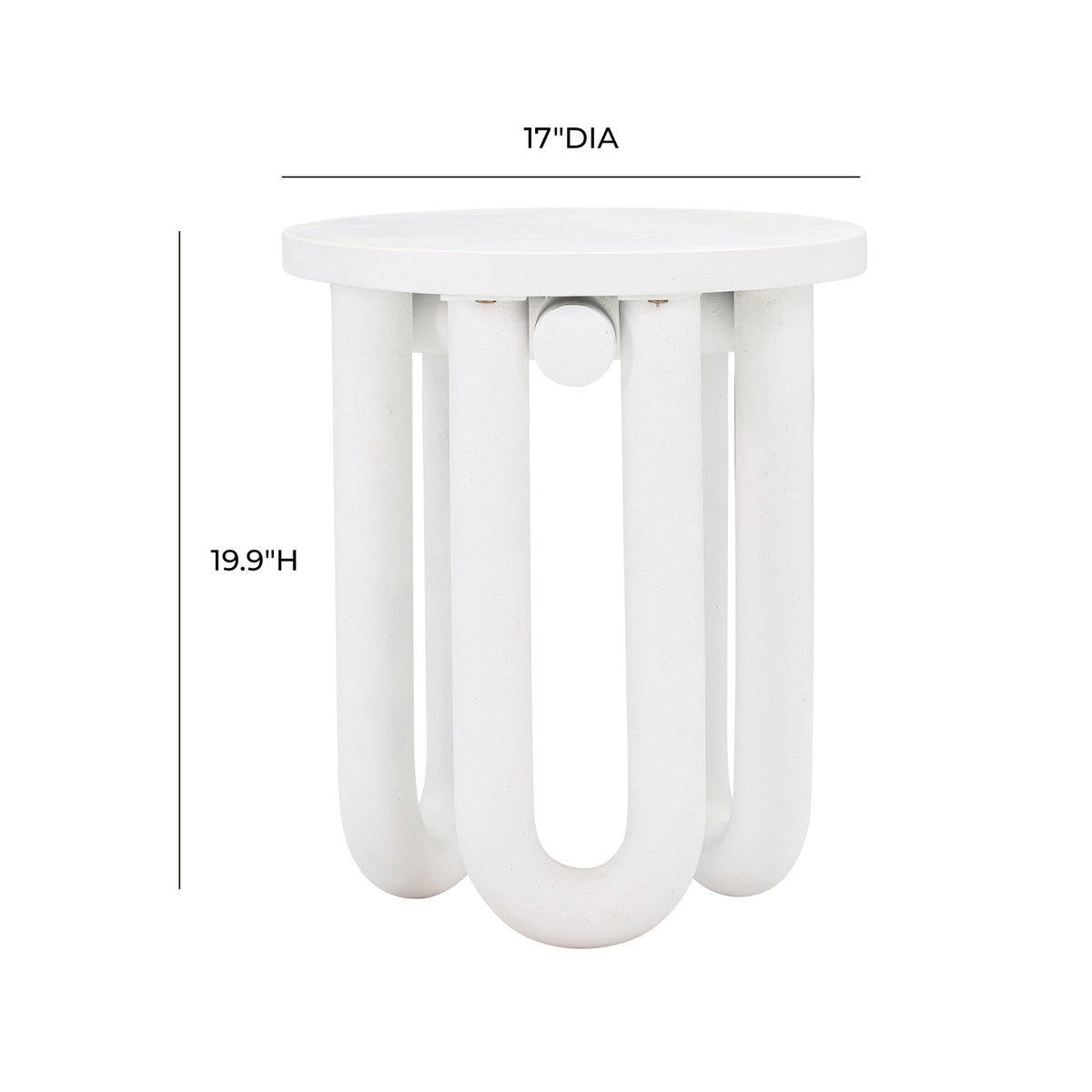 Table d'appoint en béton Tildy