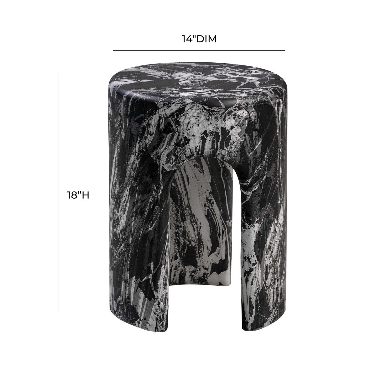 Table d'appoint en béton Marisol