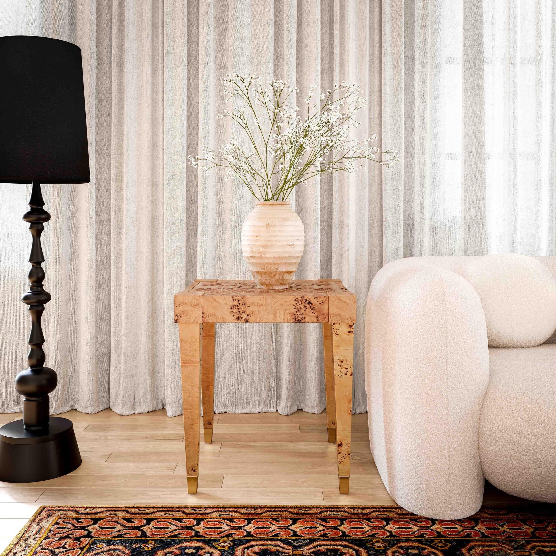 Brandys Burl End Table
