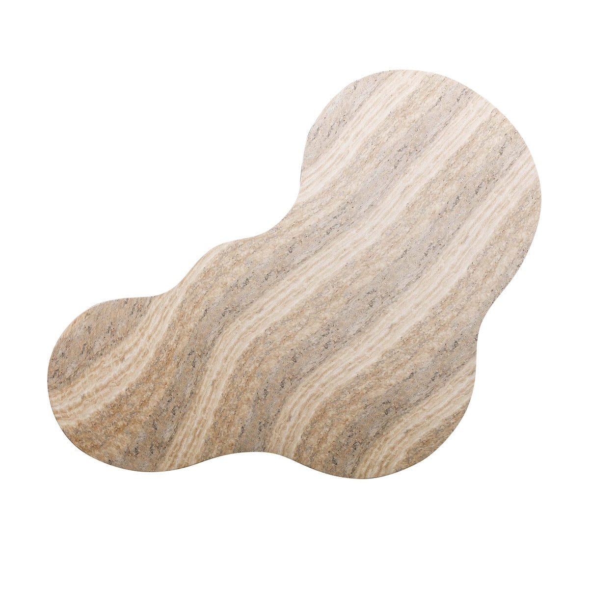 Table basse en faux travertin