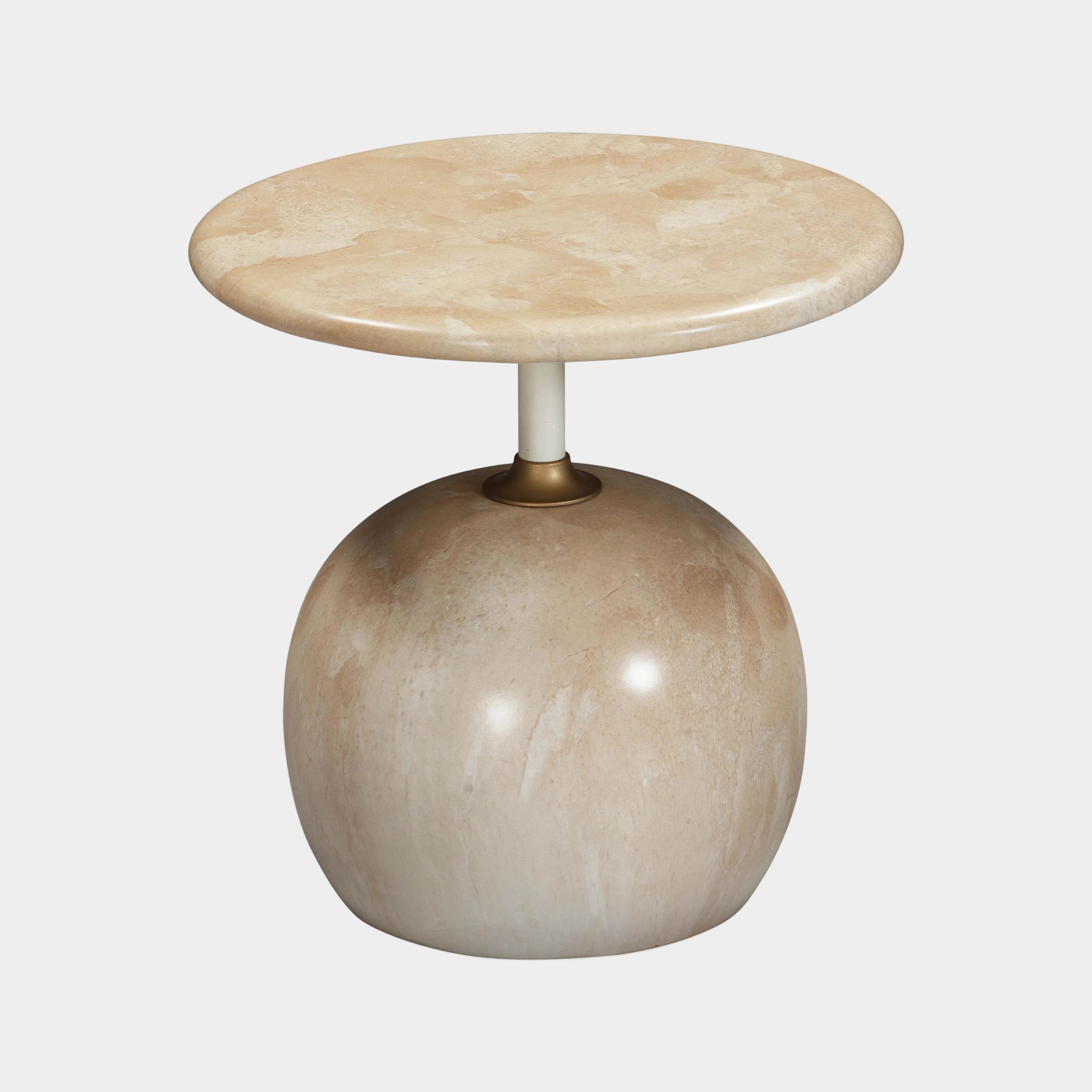 Mire Rose Faux Marble Side Table