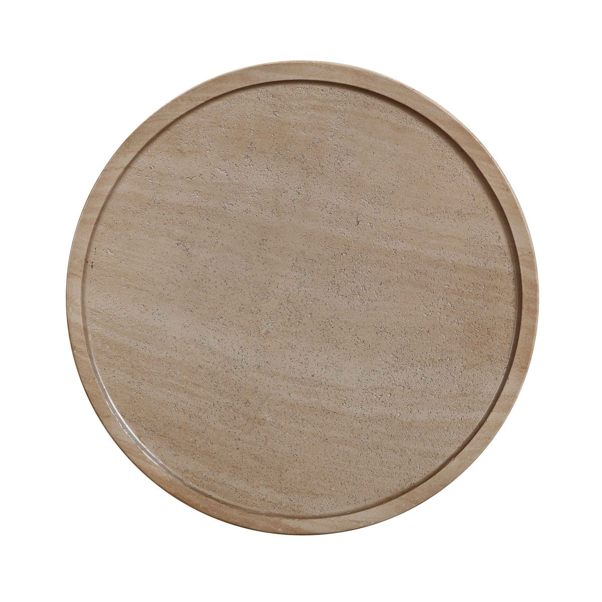 Table d'appoint d'intérieur/extérieur en faux béton travertin Darcy