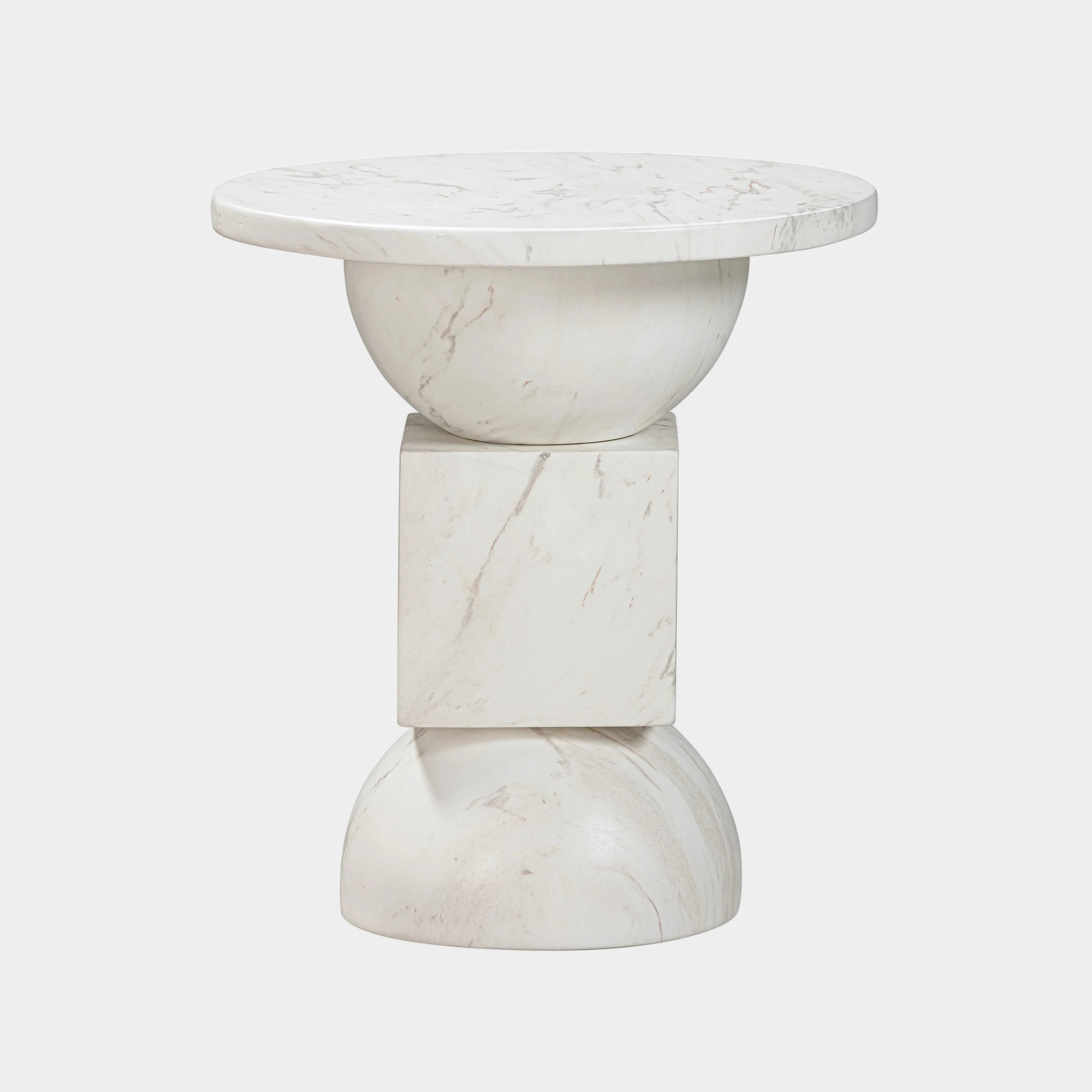 Chip Faux Marble Indoor/Outdoor Side Table