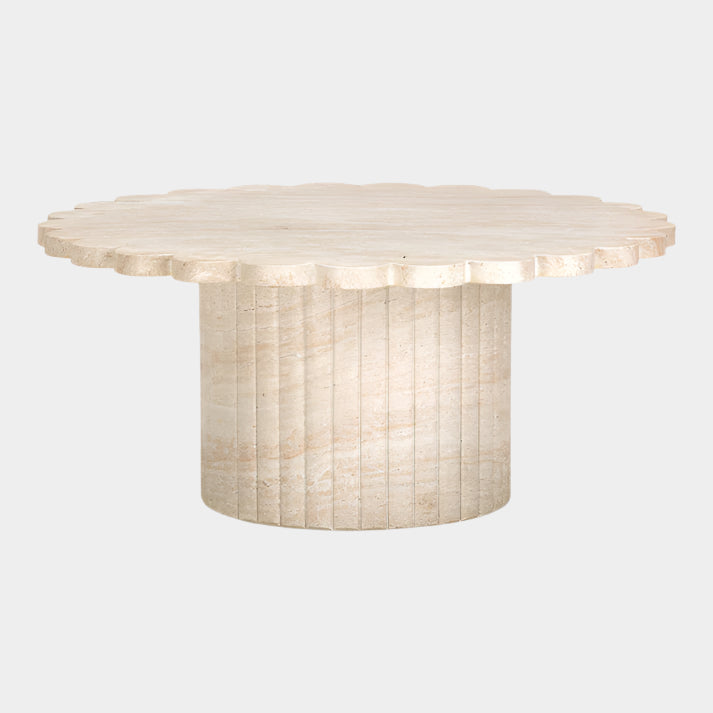 Blossom Washed Travertine Finish Indoor/Outdoor Coffee Table