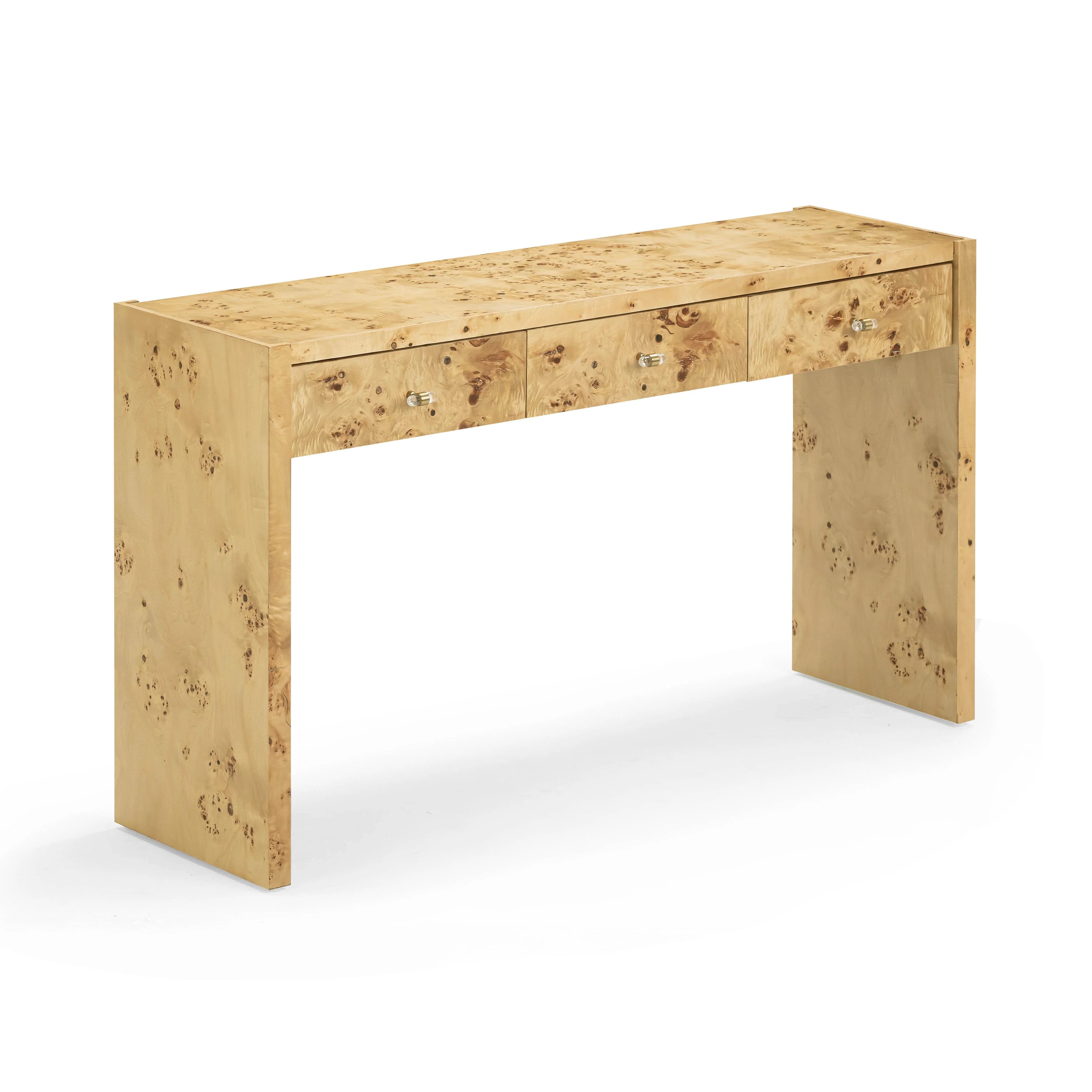 Brandyss 54" Burl Console Table