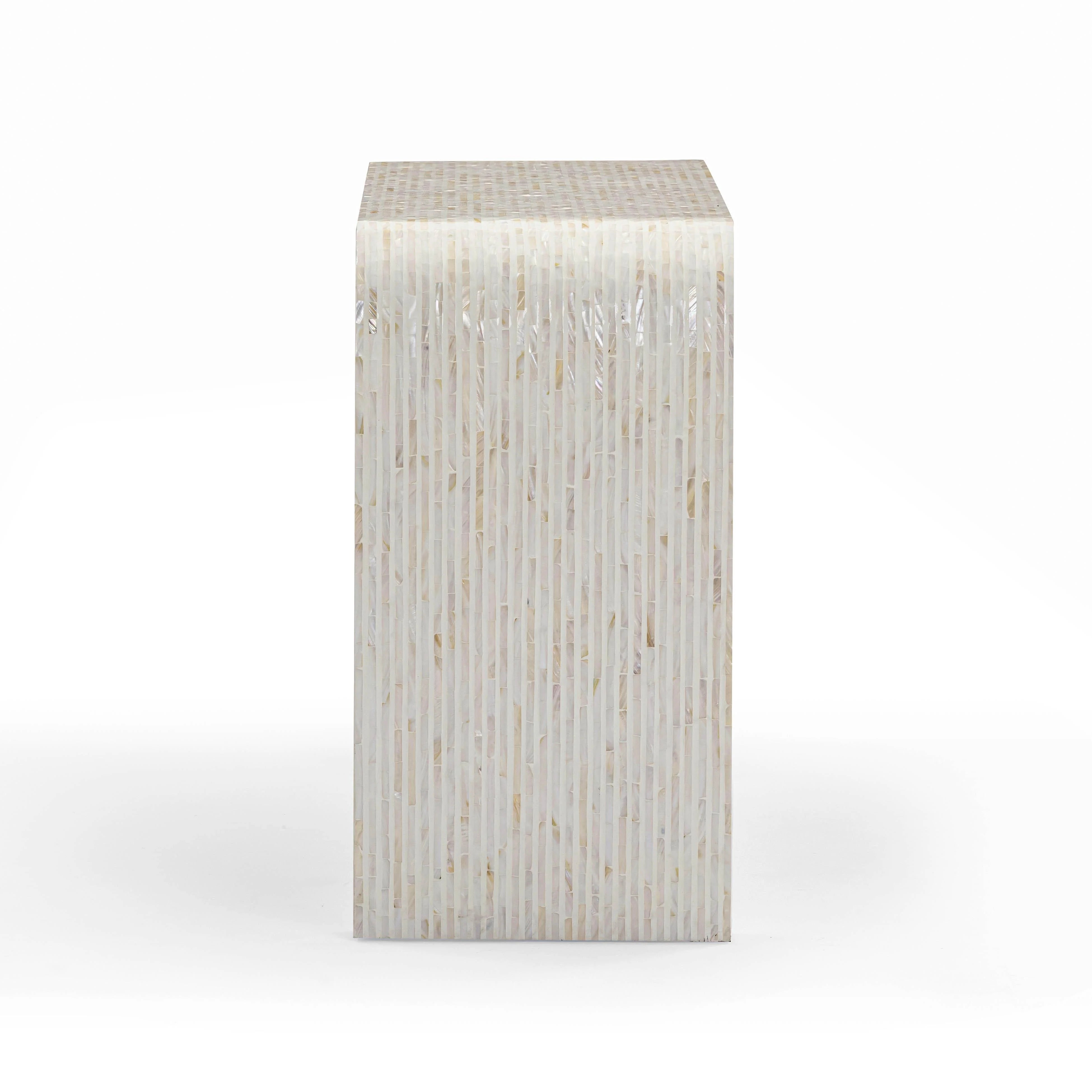 Opus 43" Cream Capiz Shell Console Table