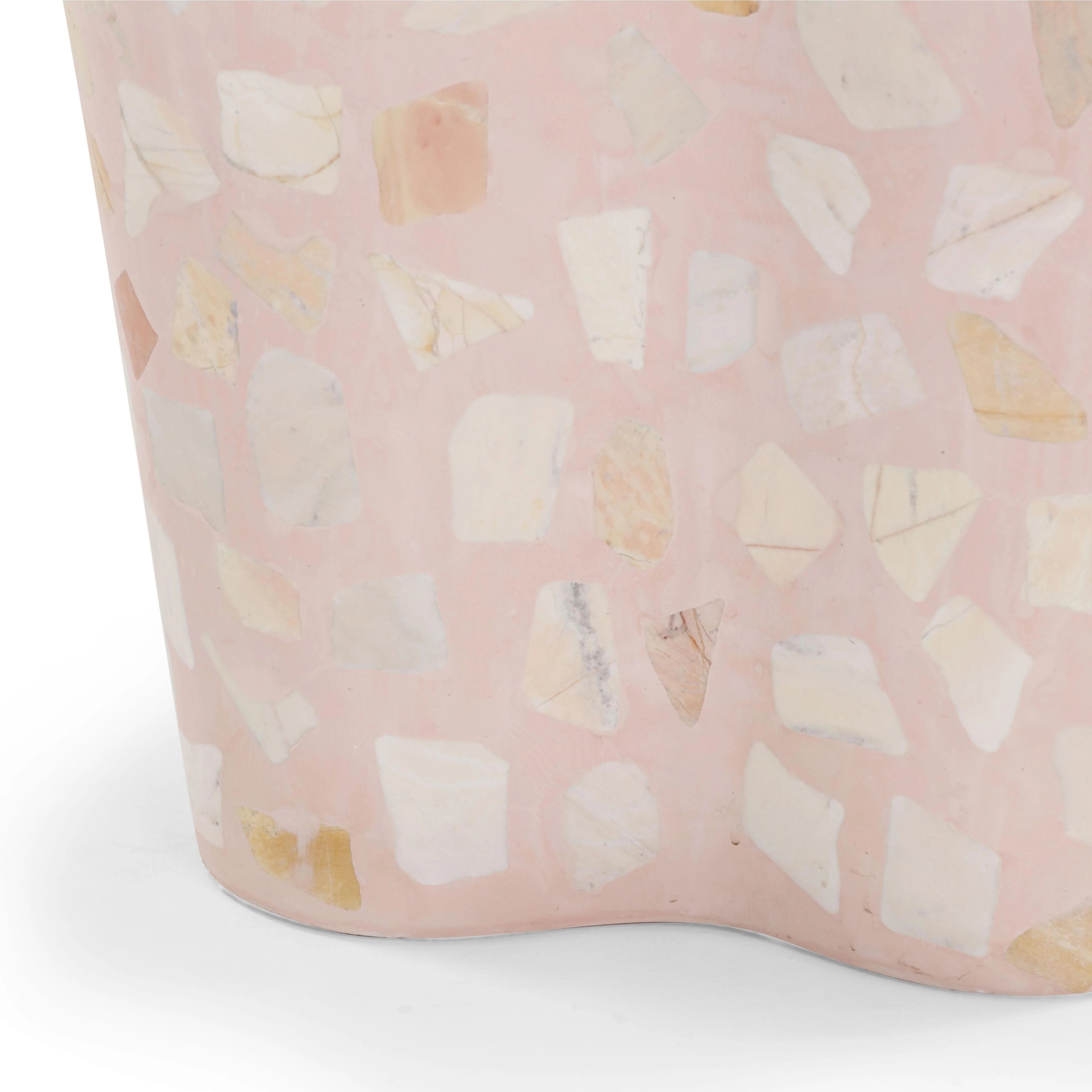 Slab Faux Terrazzo Indoor/Outdoor Side Table