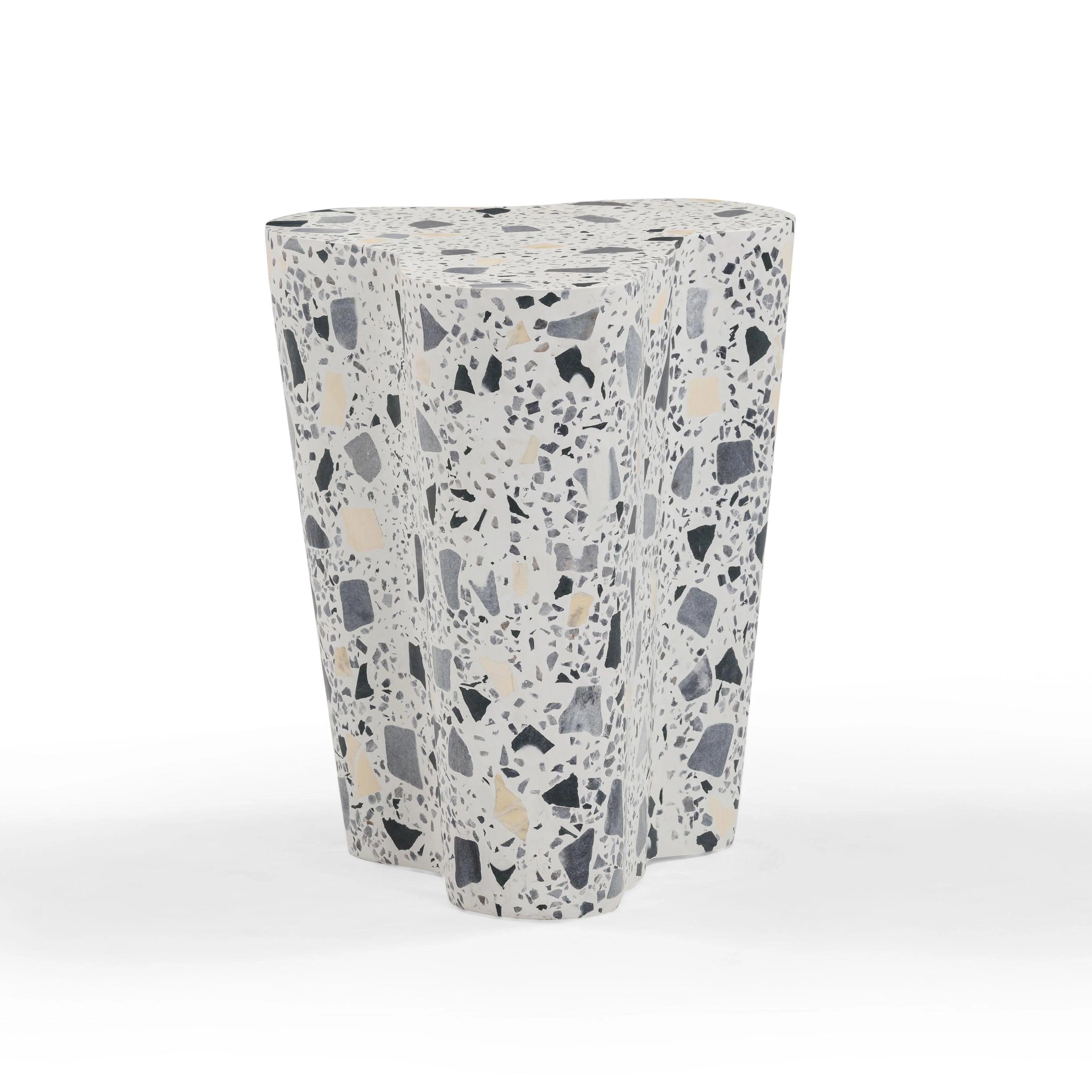 Slab Faux Terrazzo Indoor/Outdoor Side Table