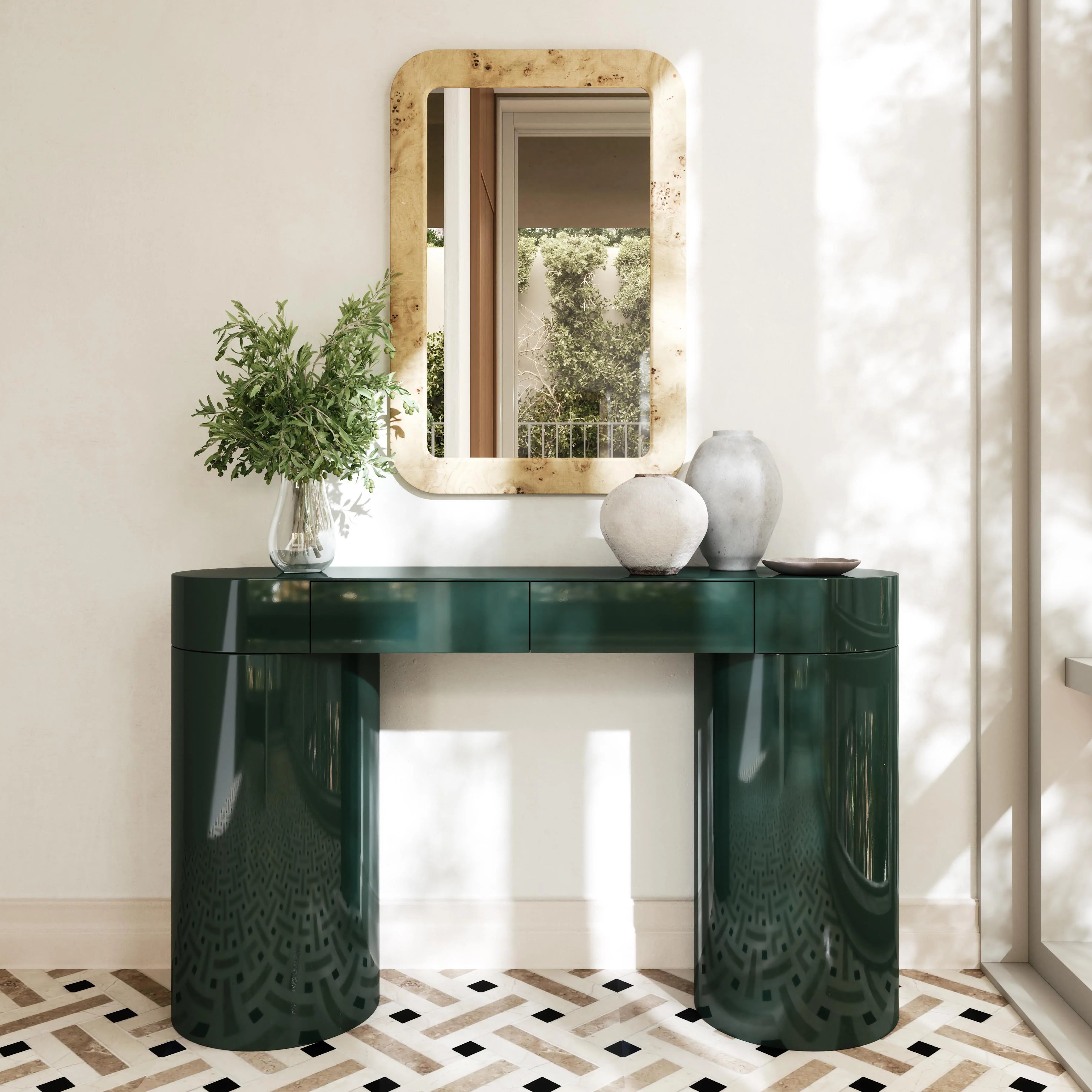Mira 50" High Gloss Console Table