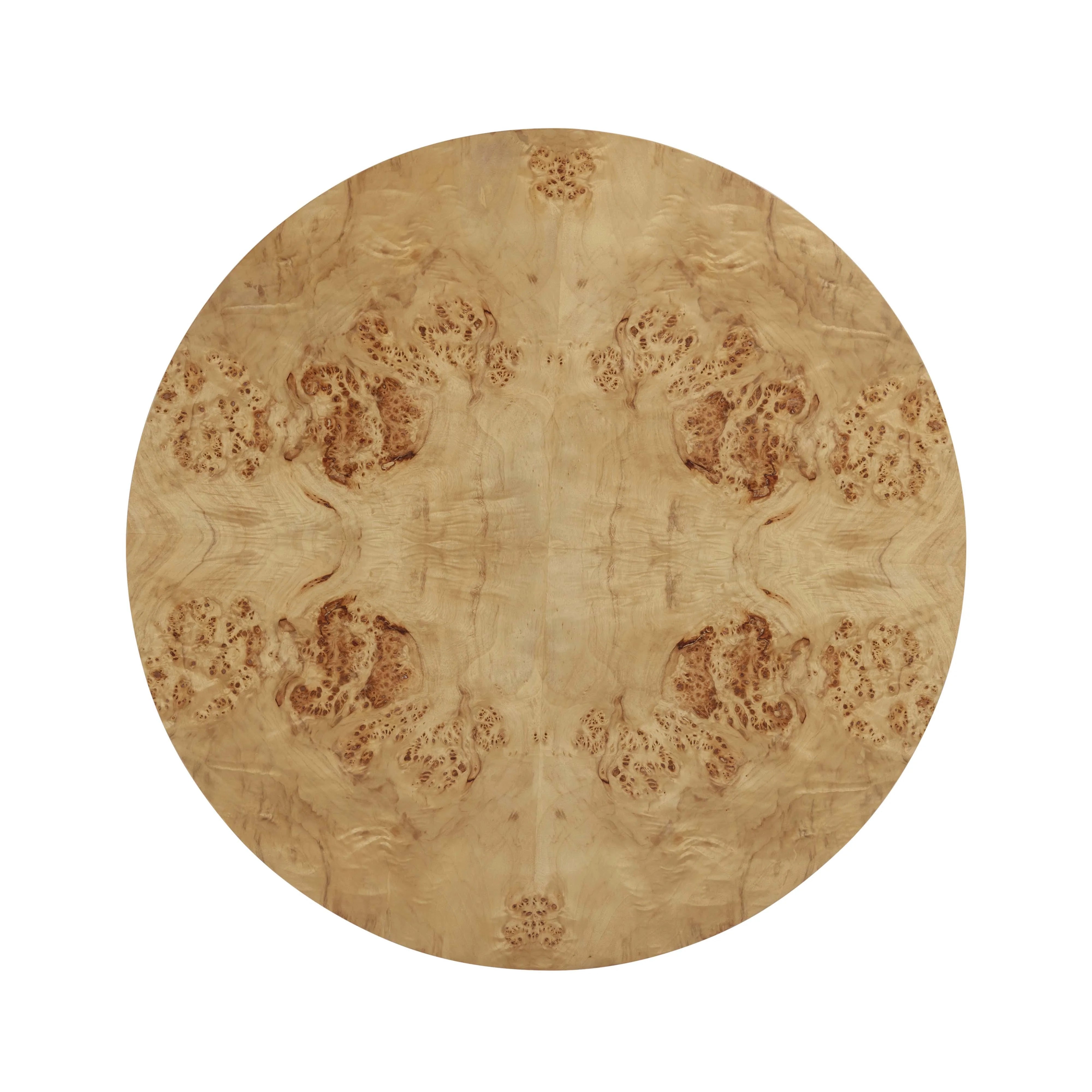 Fig 36" Natural Burl Drum Round Coffee Table