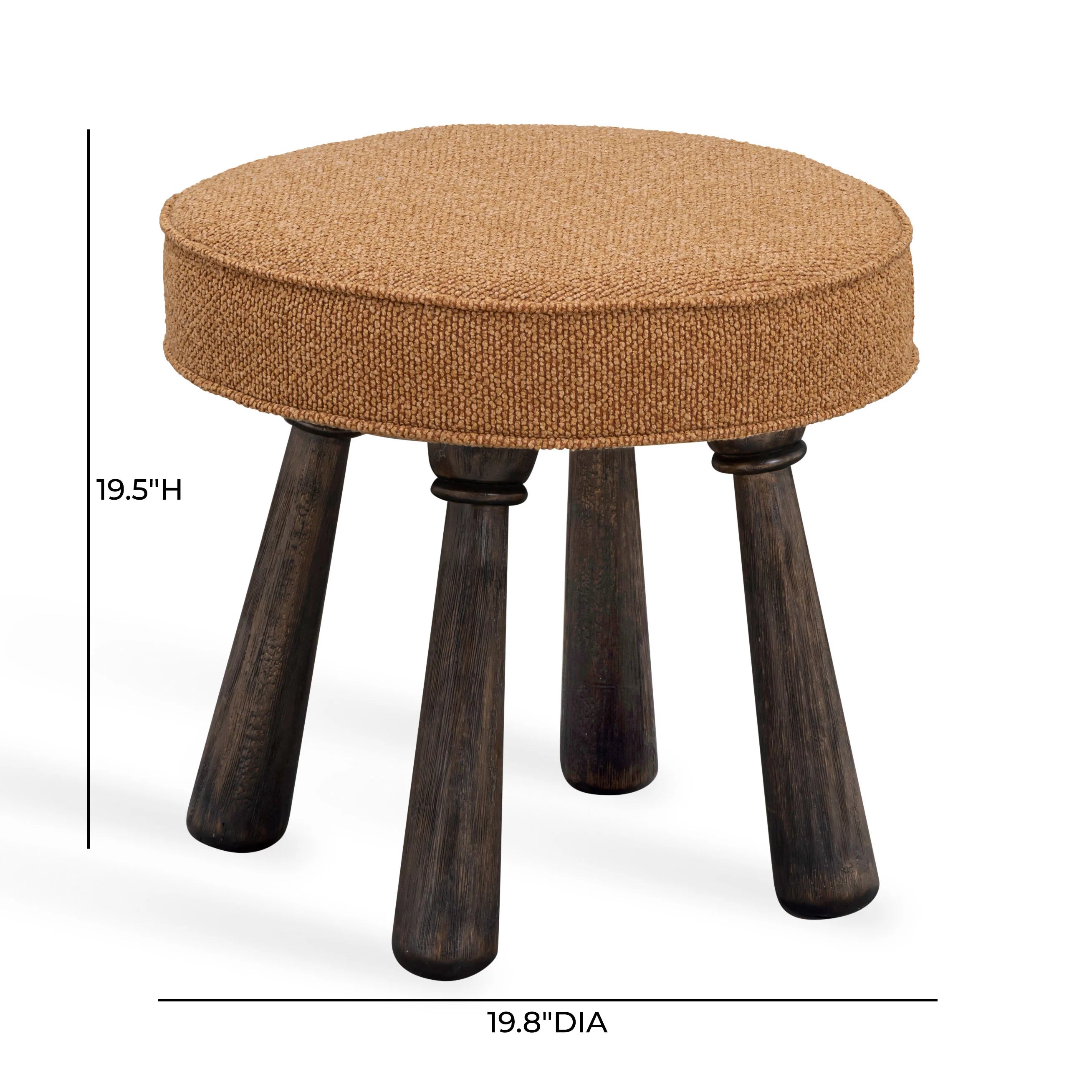 Pookie Performance Boucle Accent Stool