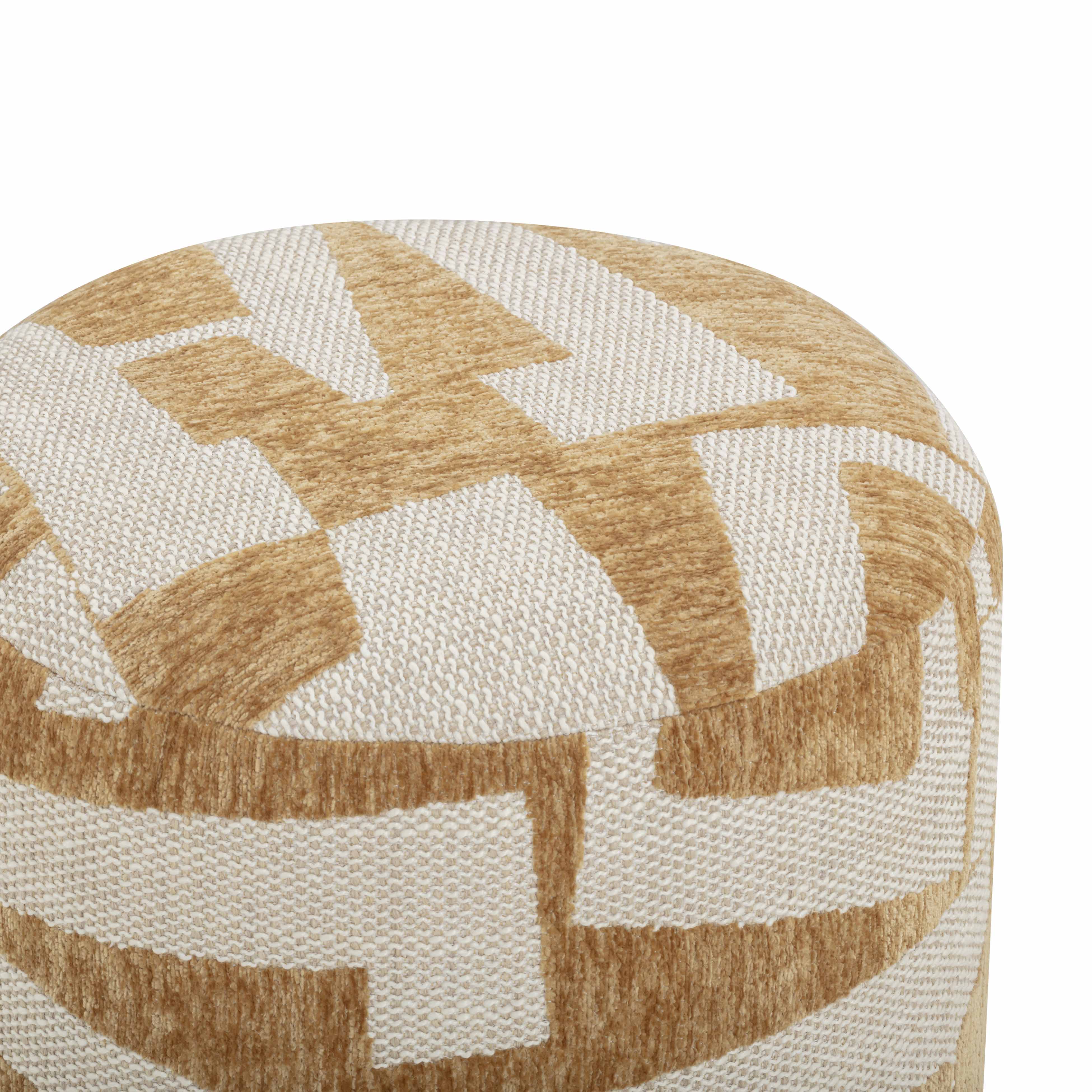 Bisou Performance Jacquard Ottoman