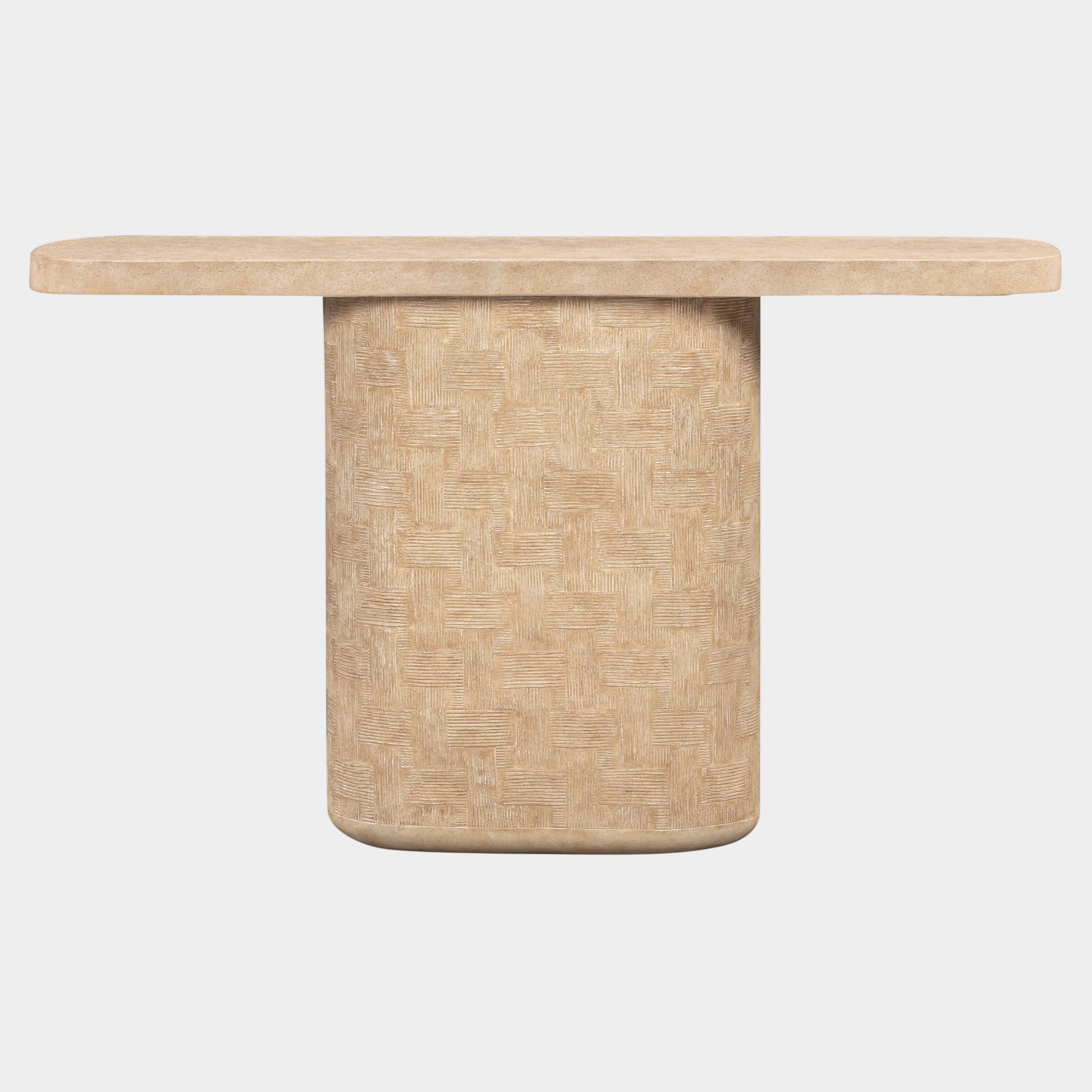 Suraya 55" Indoor/Outdoor Concrete Console Table