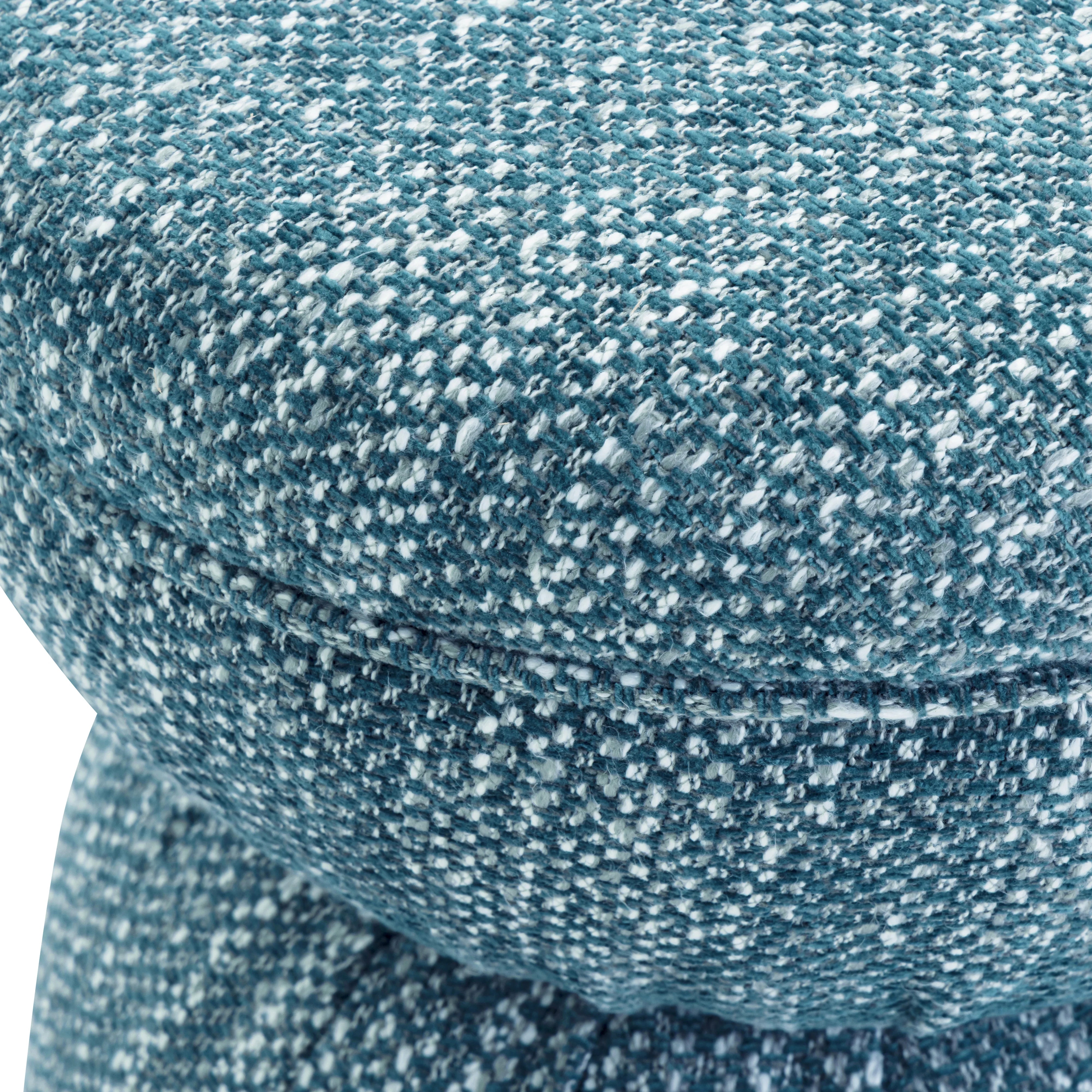 Tomlin Ruched Performance Fabric Game Ottoman