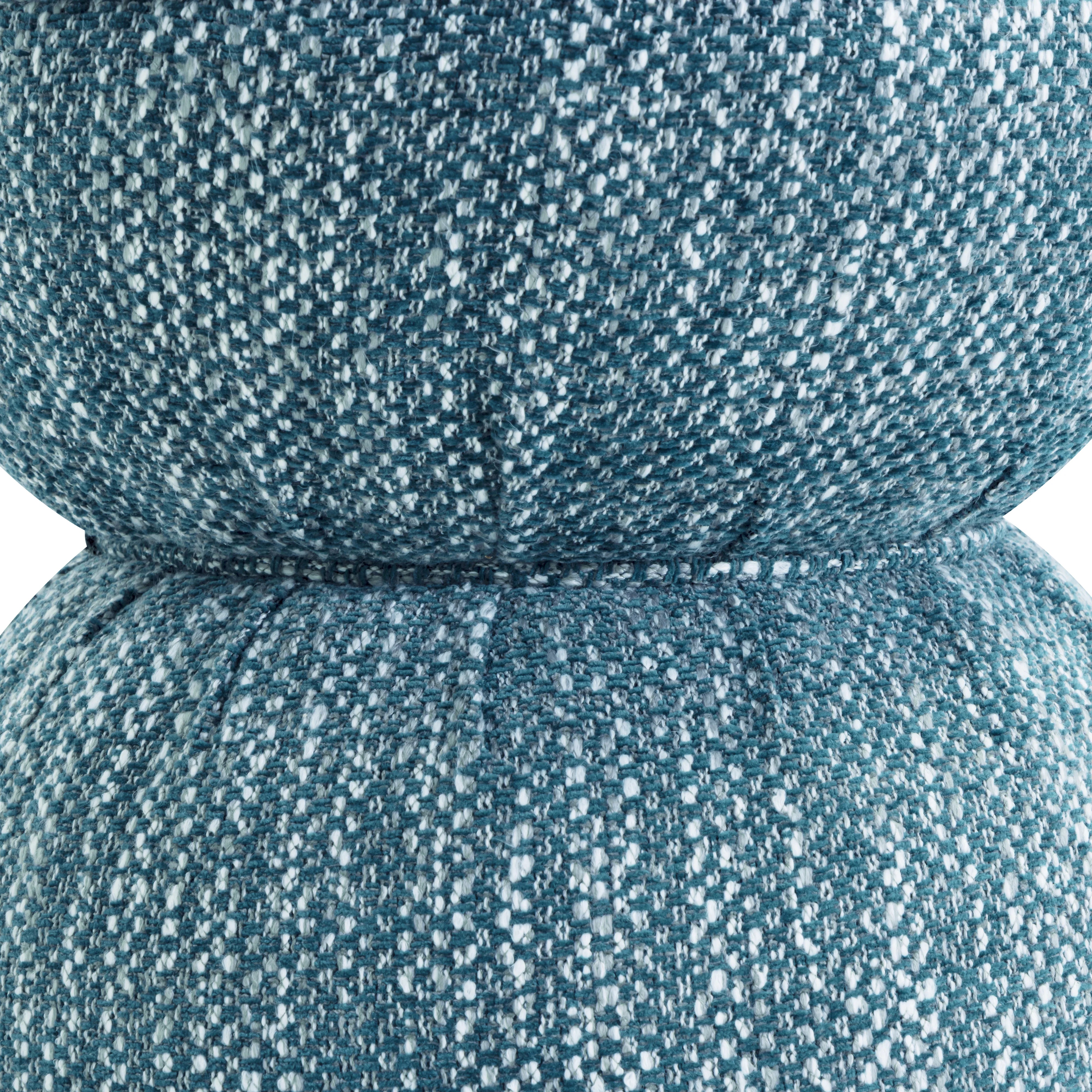 Tomlin Ruched Performance Fabric Game Ottoman