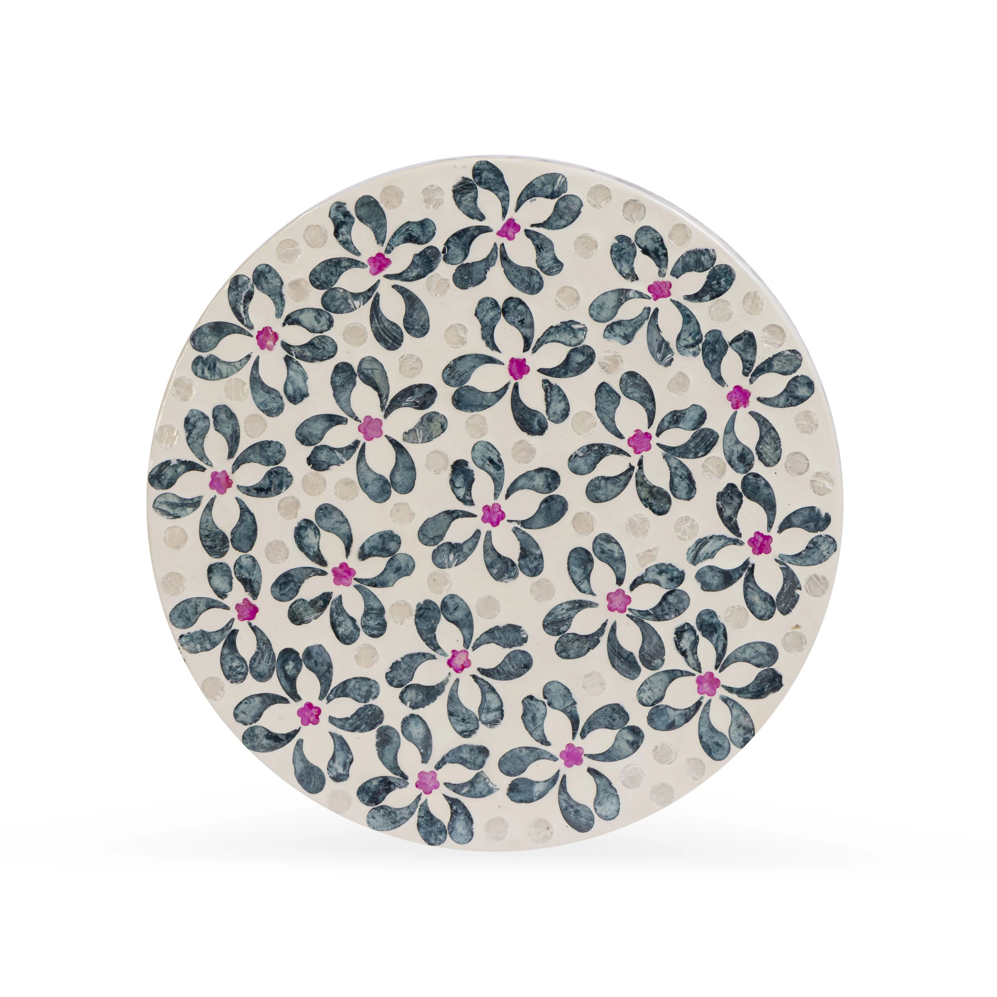 Lorna Capiz Shell Accent Stool