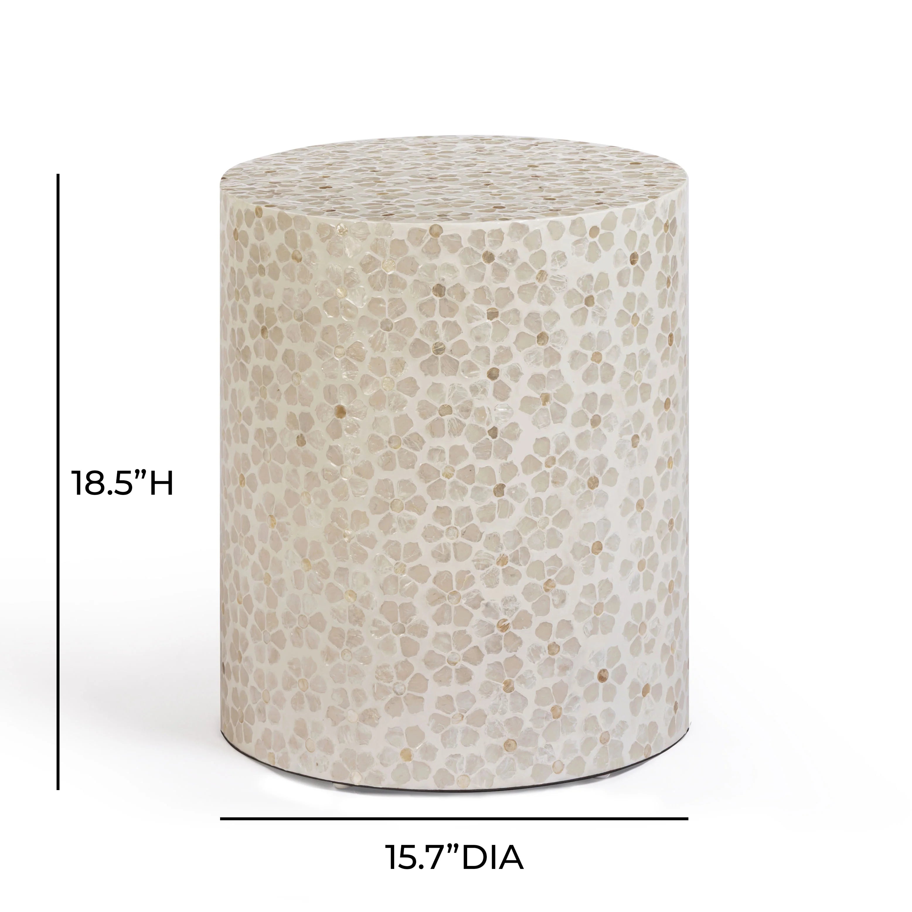 Lorna Capiz Shell Accent Stool