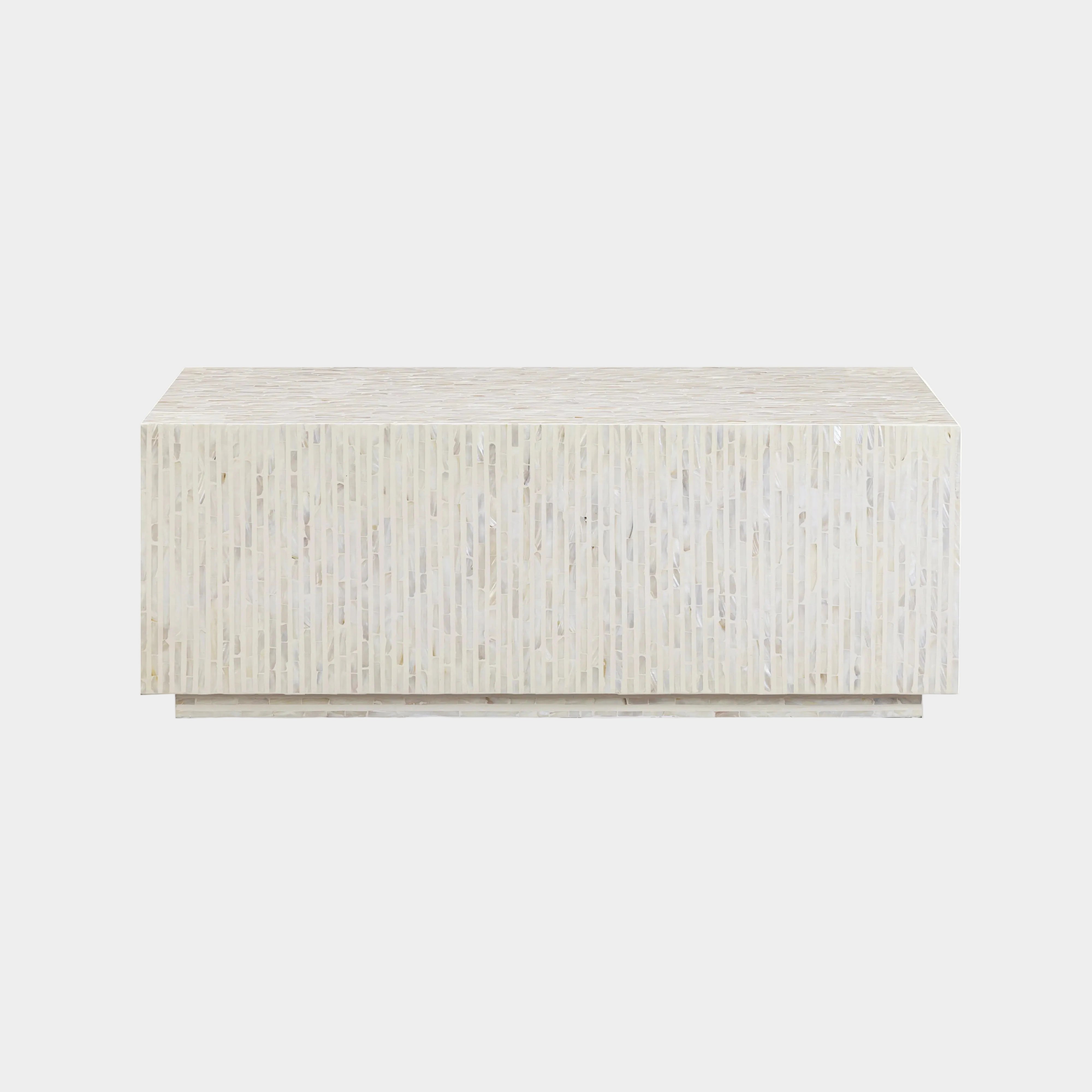 Earl 48" Shell Rectangular Coffee Table