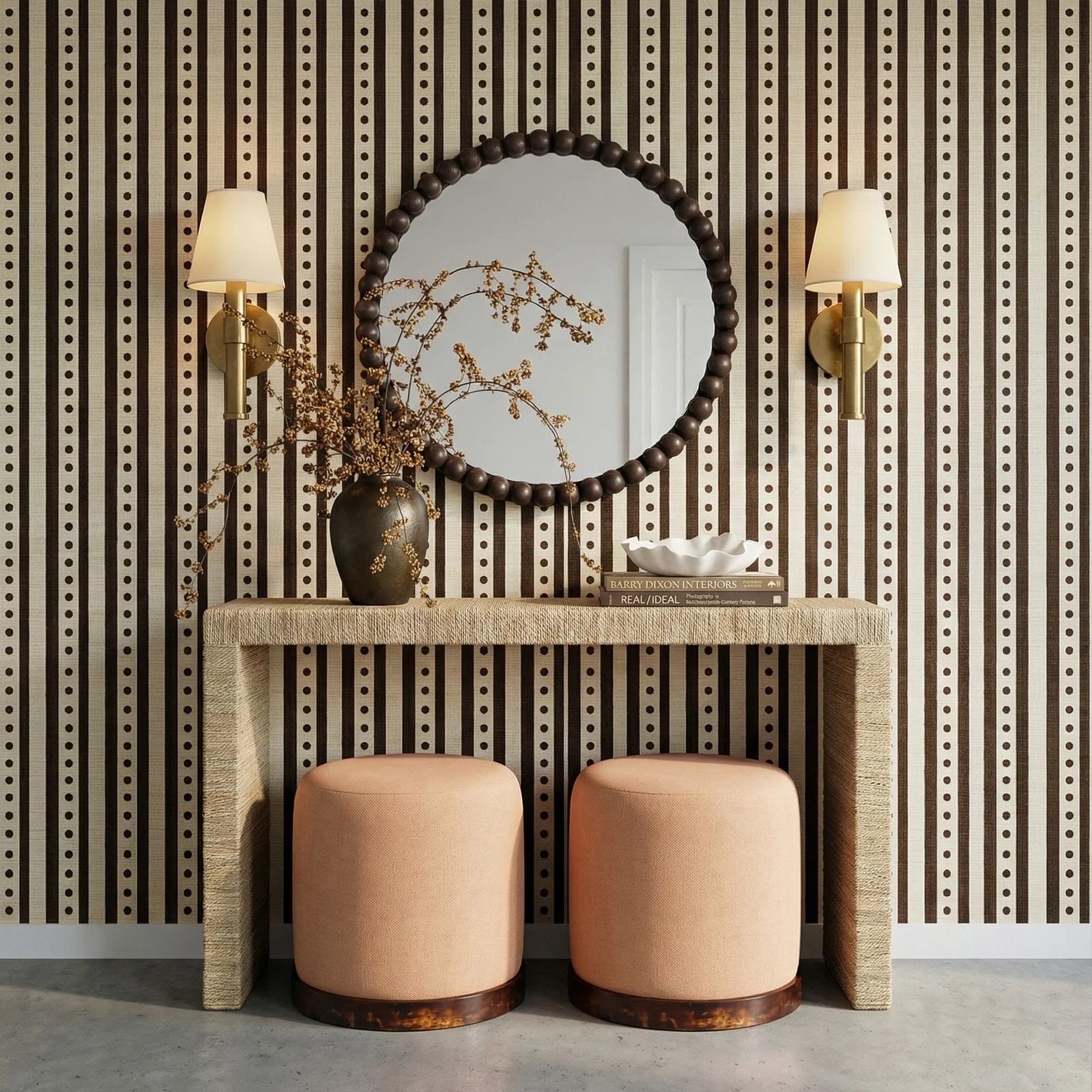 Mona 48" Natural Seagrass Console Table