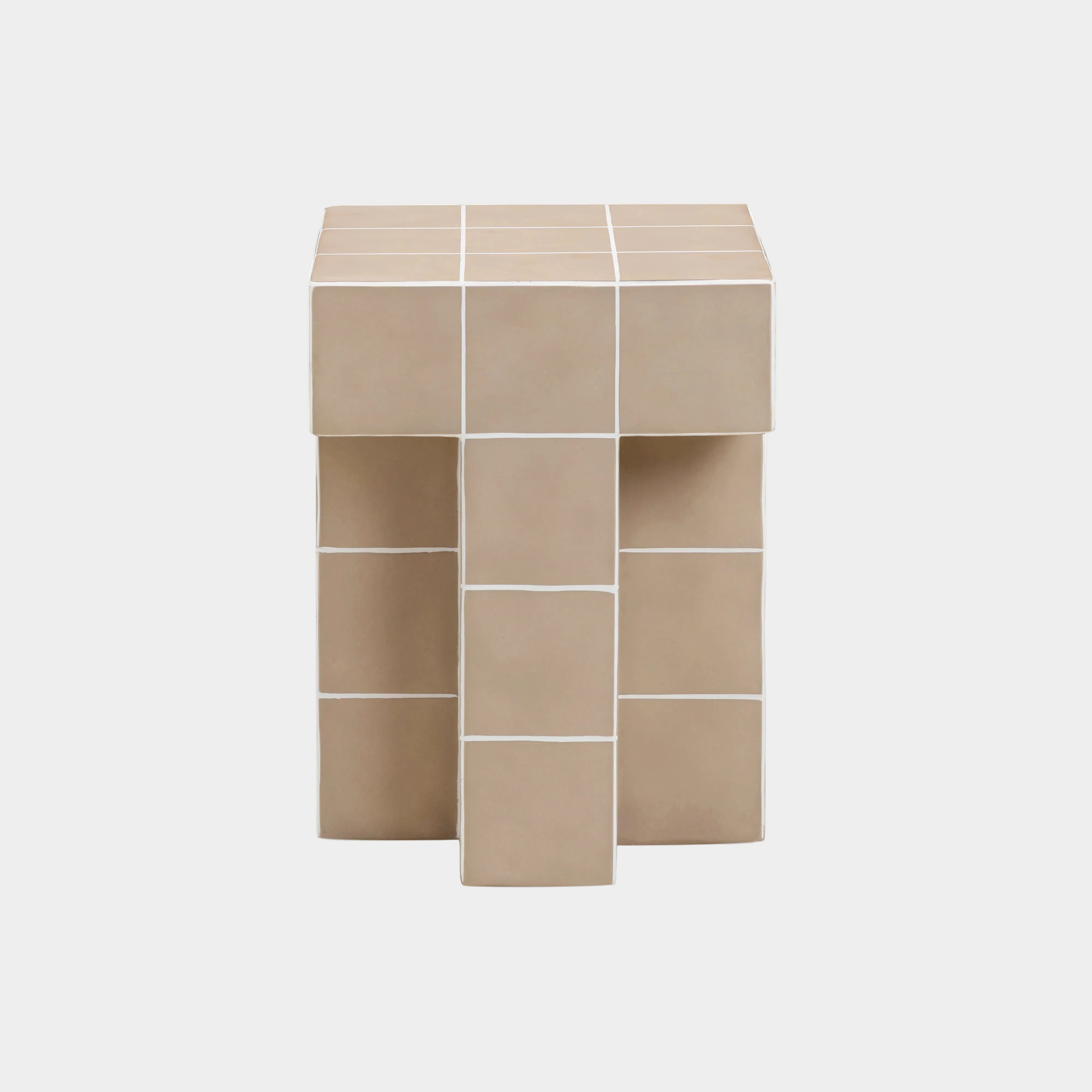 Alma Tile Concrete Indoor/Outdoor Side Table