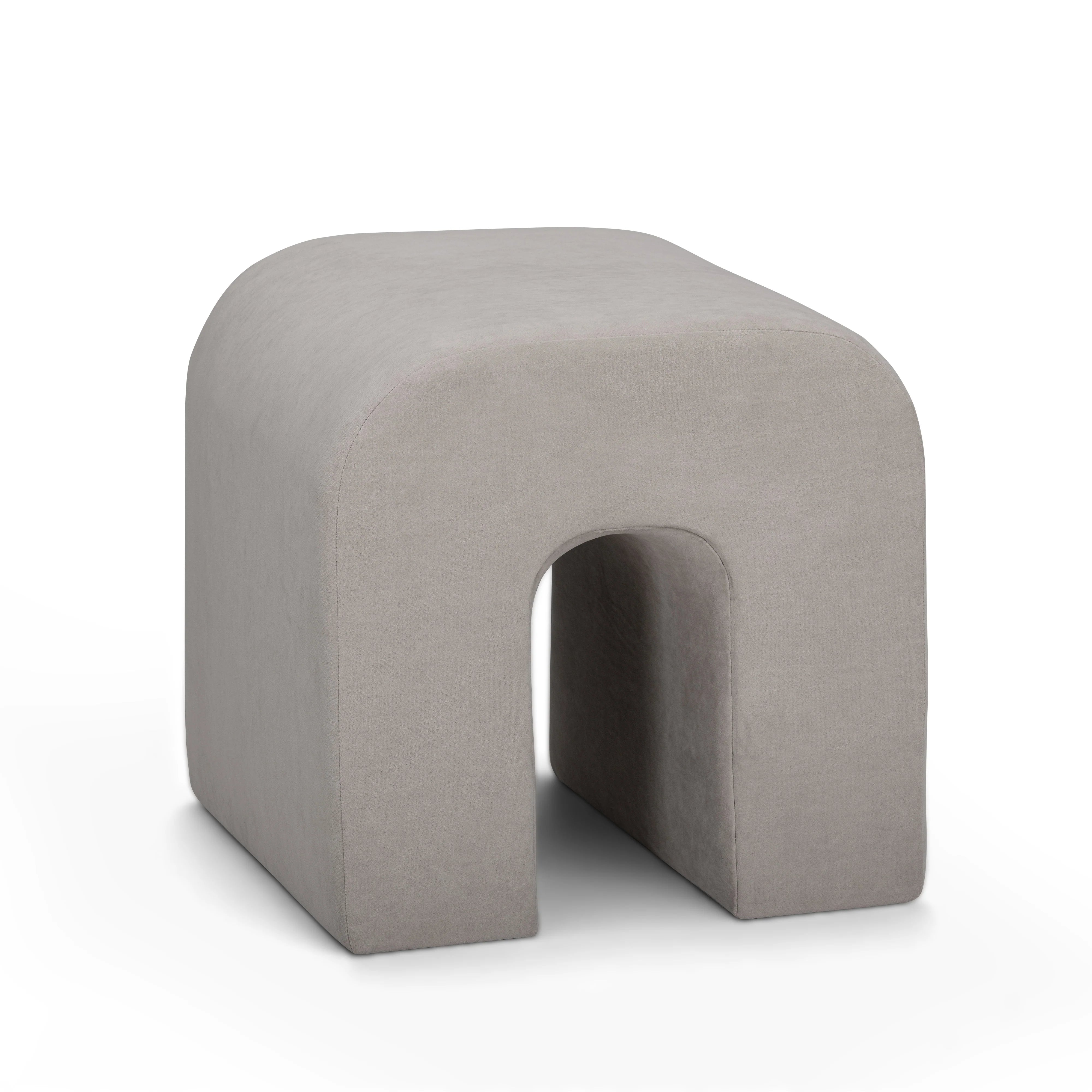 Desi Performance Velvet Ottoman