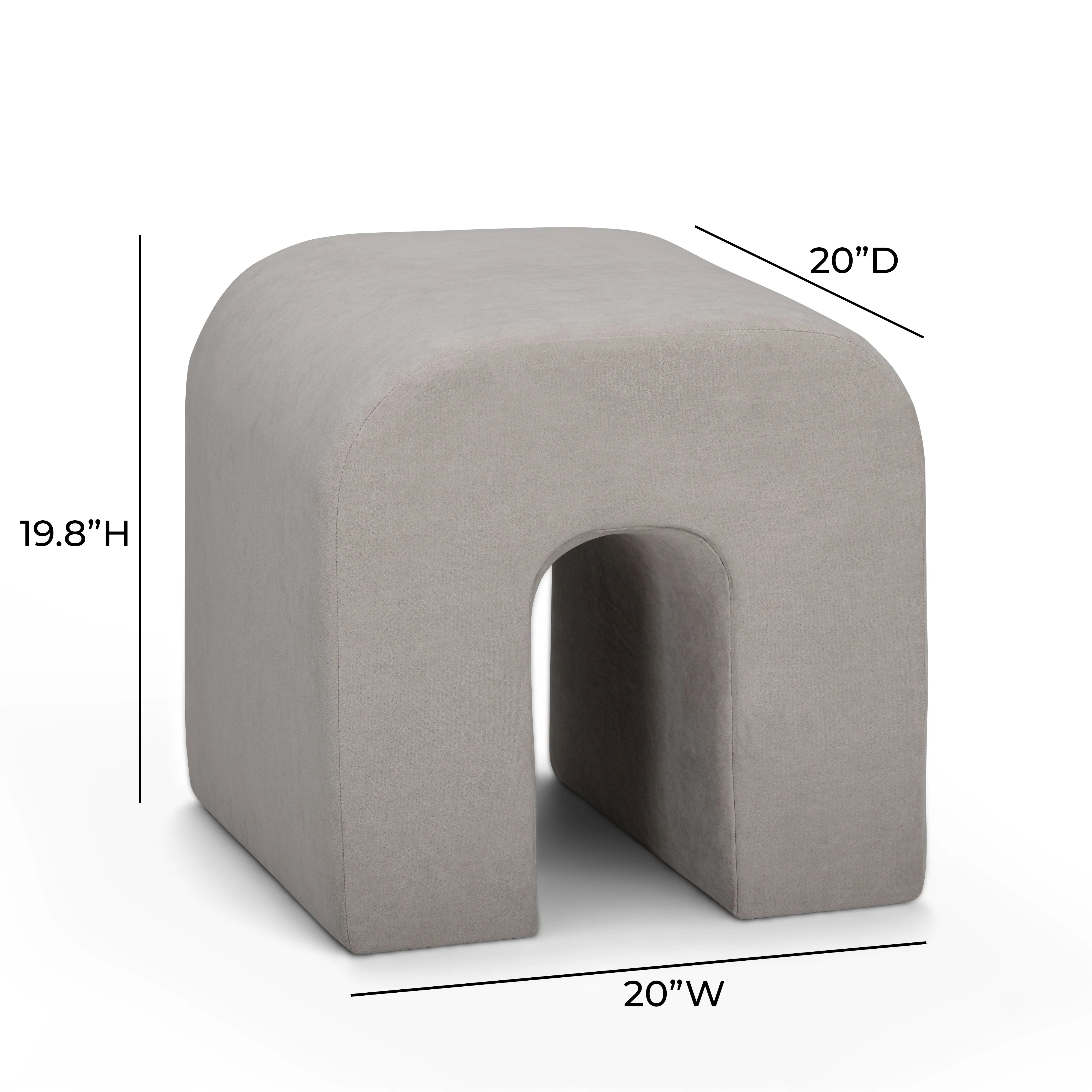 Desi Performance Velvet Ottoman