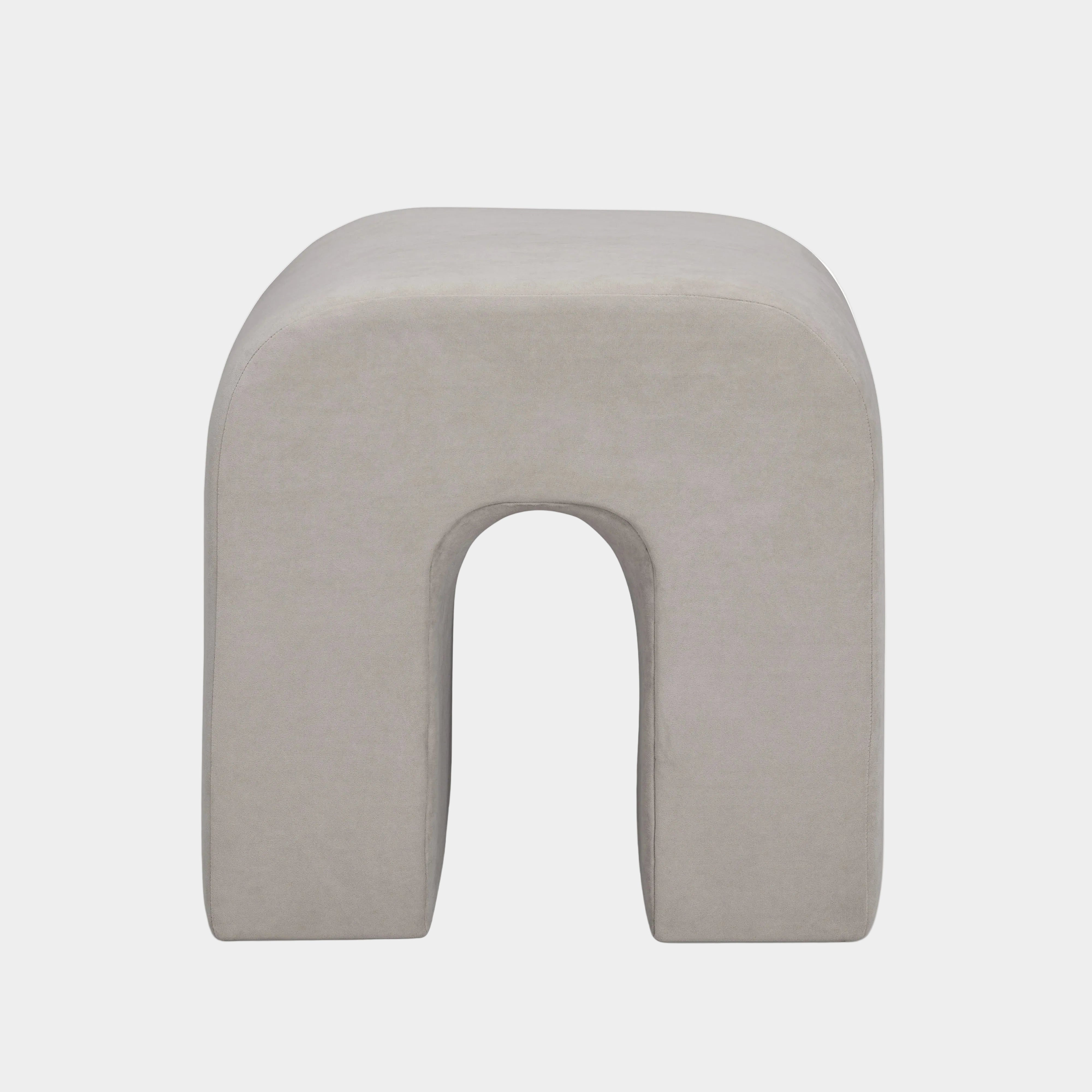 Desi Performance Velvet Ottoman