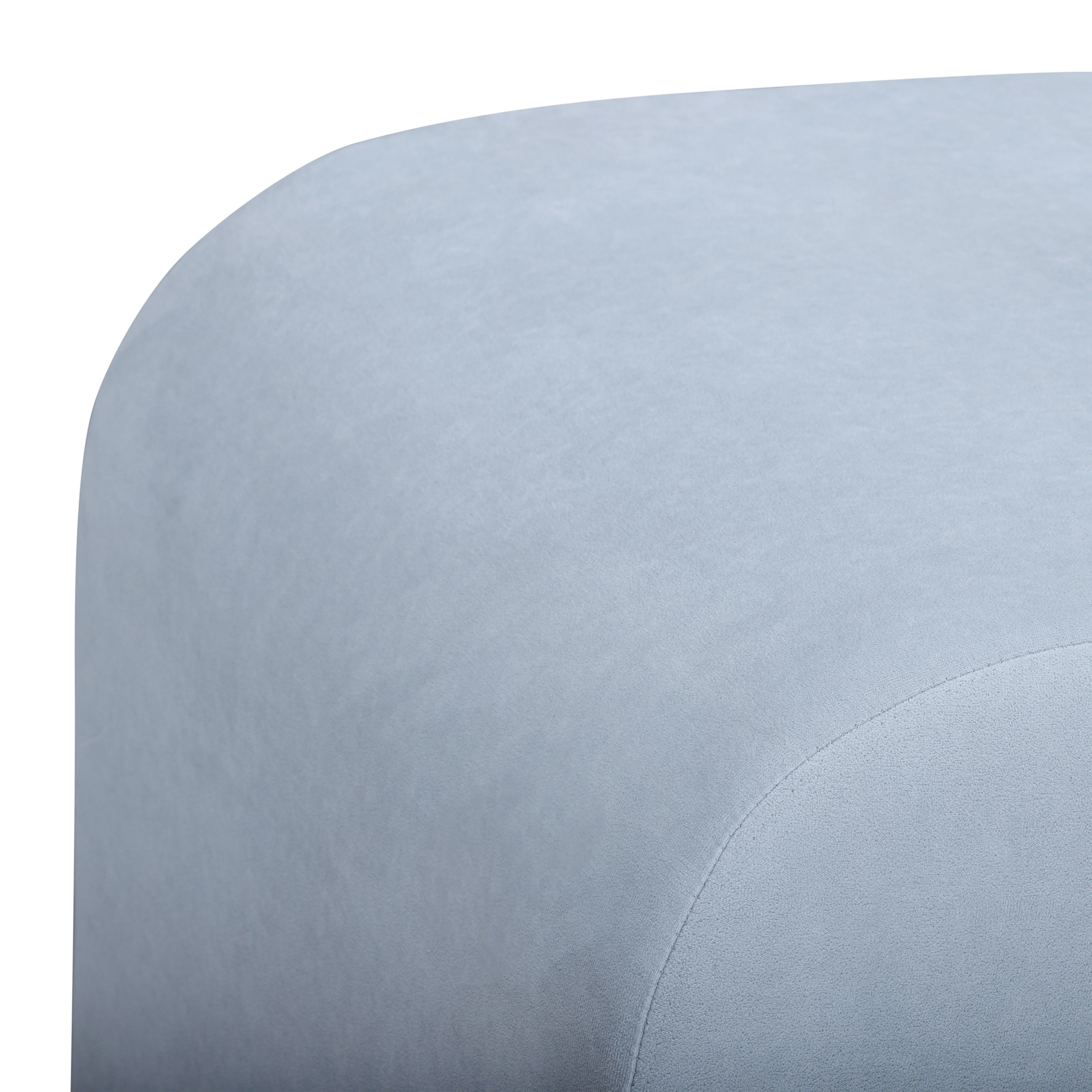 Desi Performance Velvet Ottoman