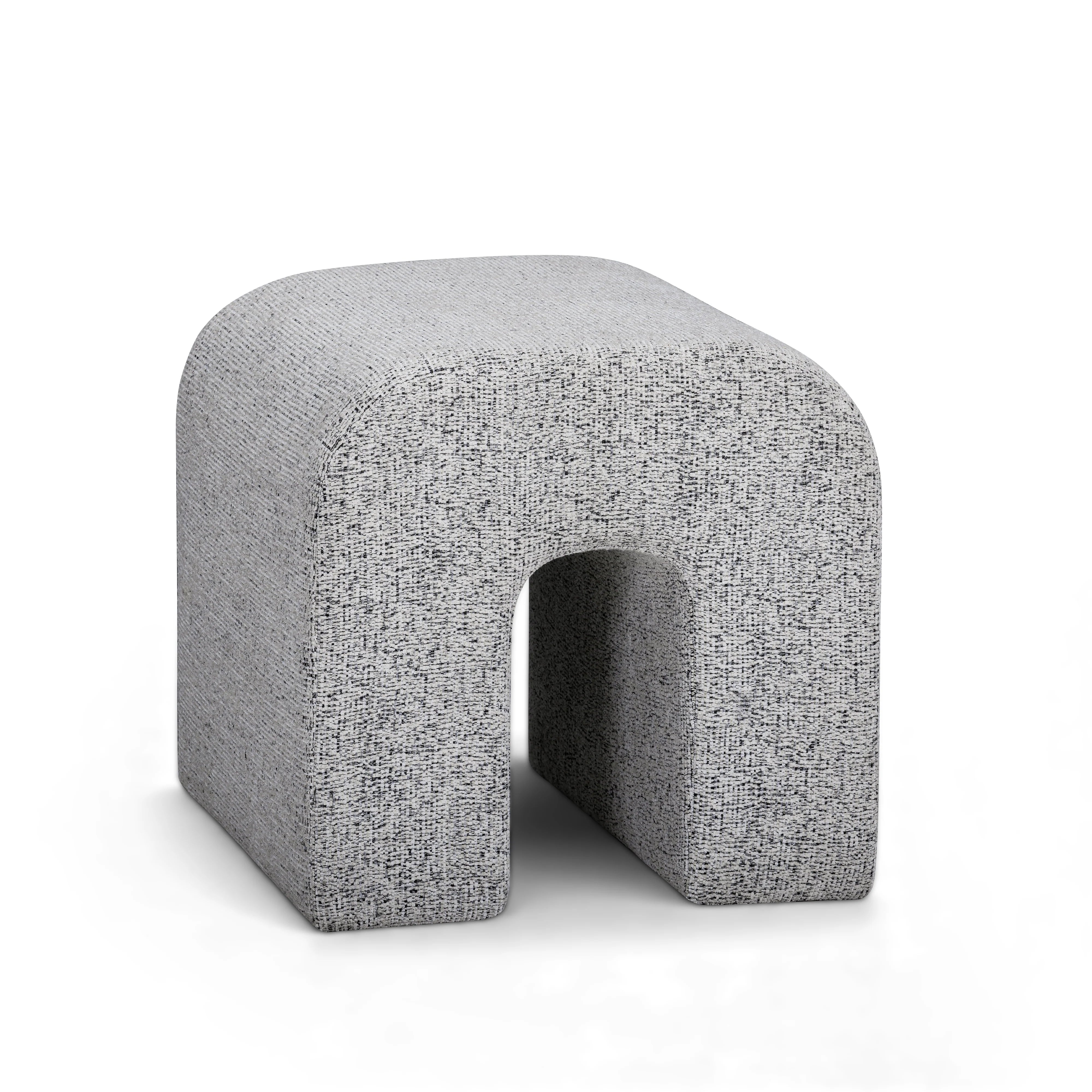 Desi Woven Performance Fabric Ottoman