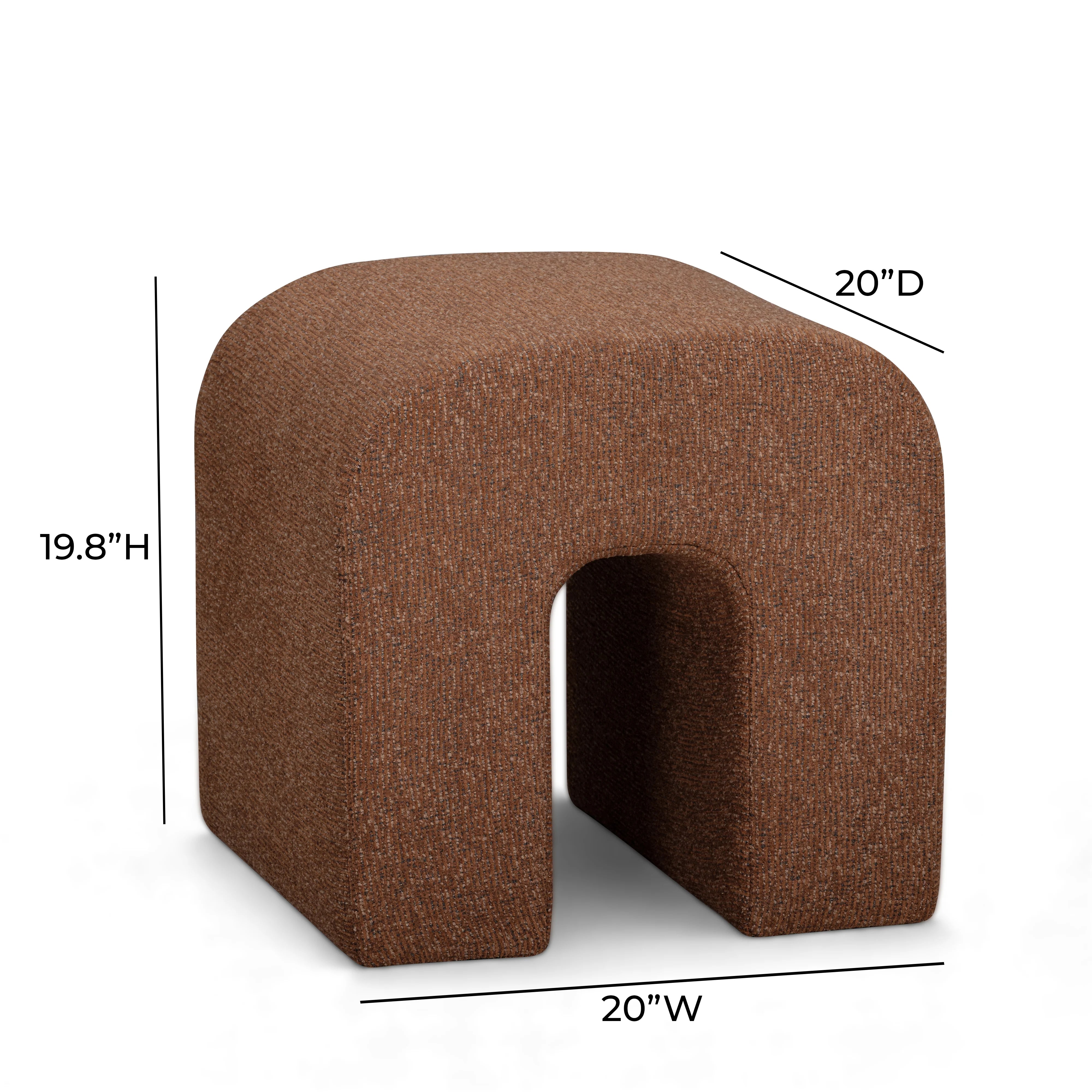 Desi Woven Performance Fabric Ottoman