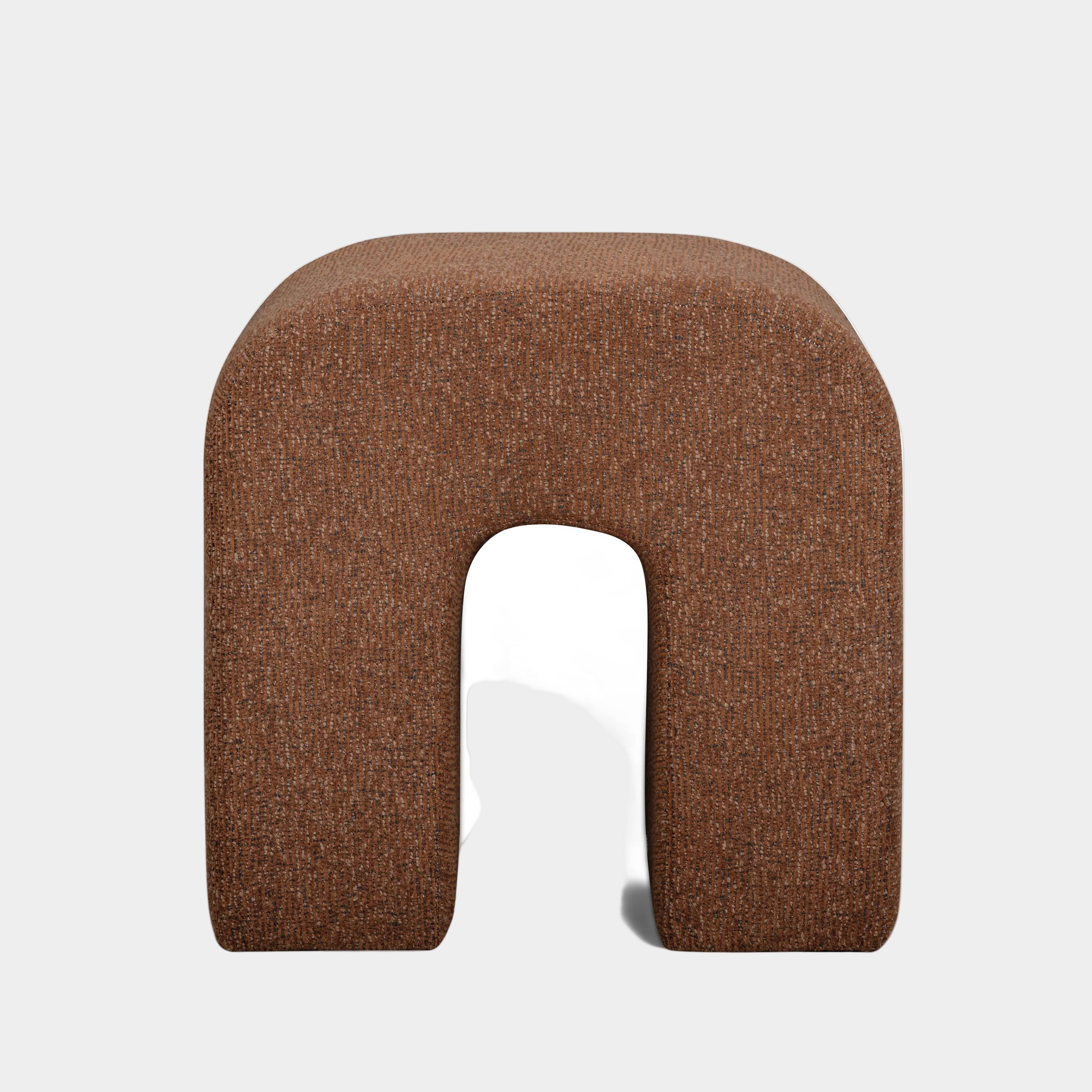 Desi Woven Performance Fabric Ottoman