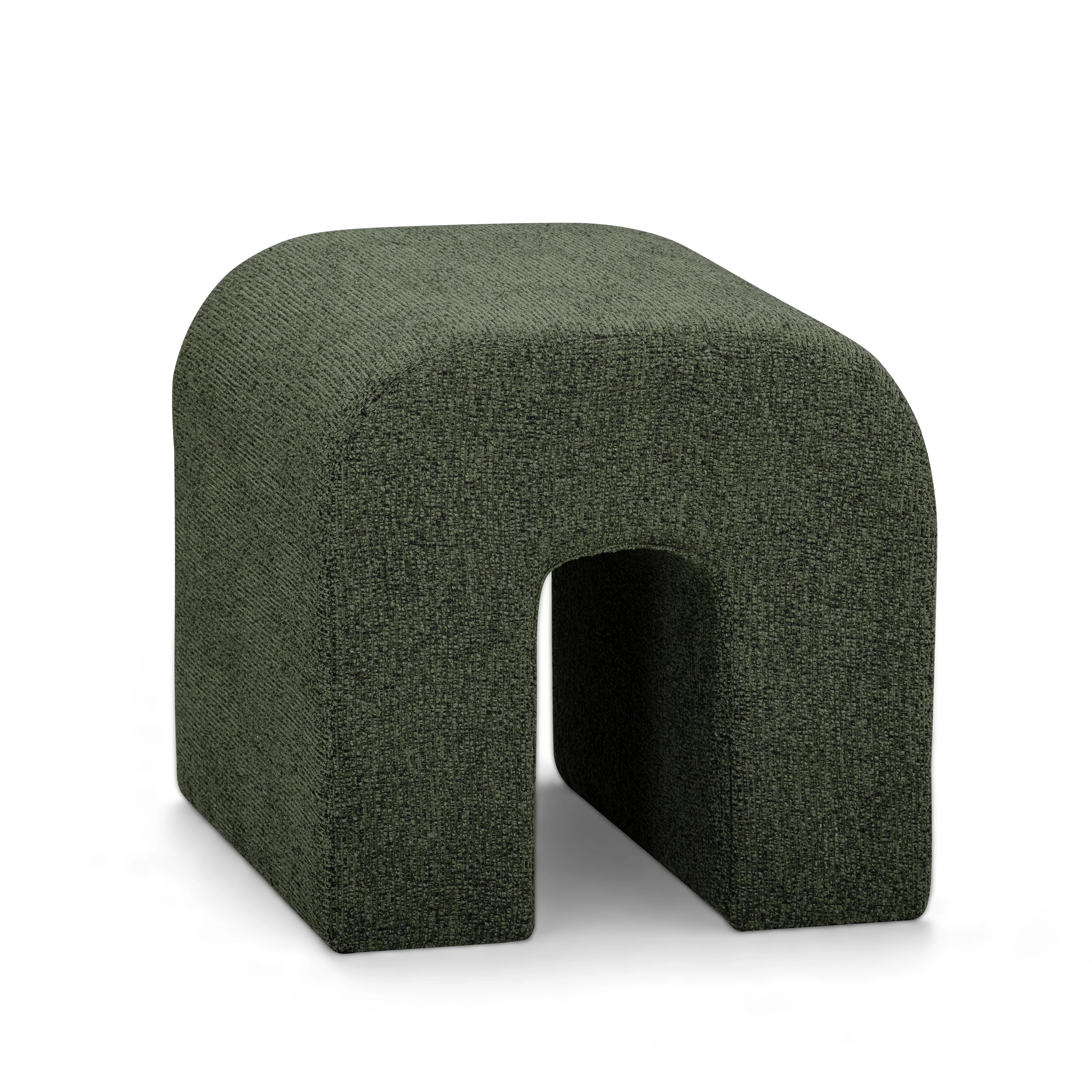 Desi Woven Performance Fabric Ottoman