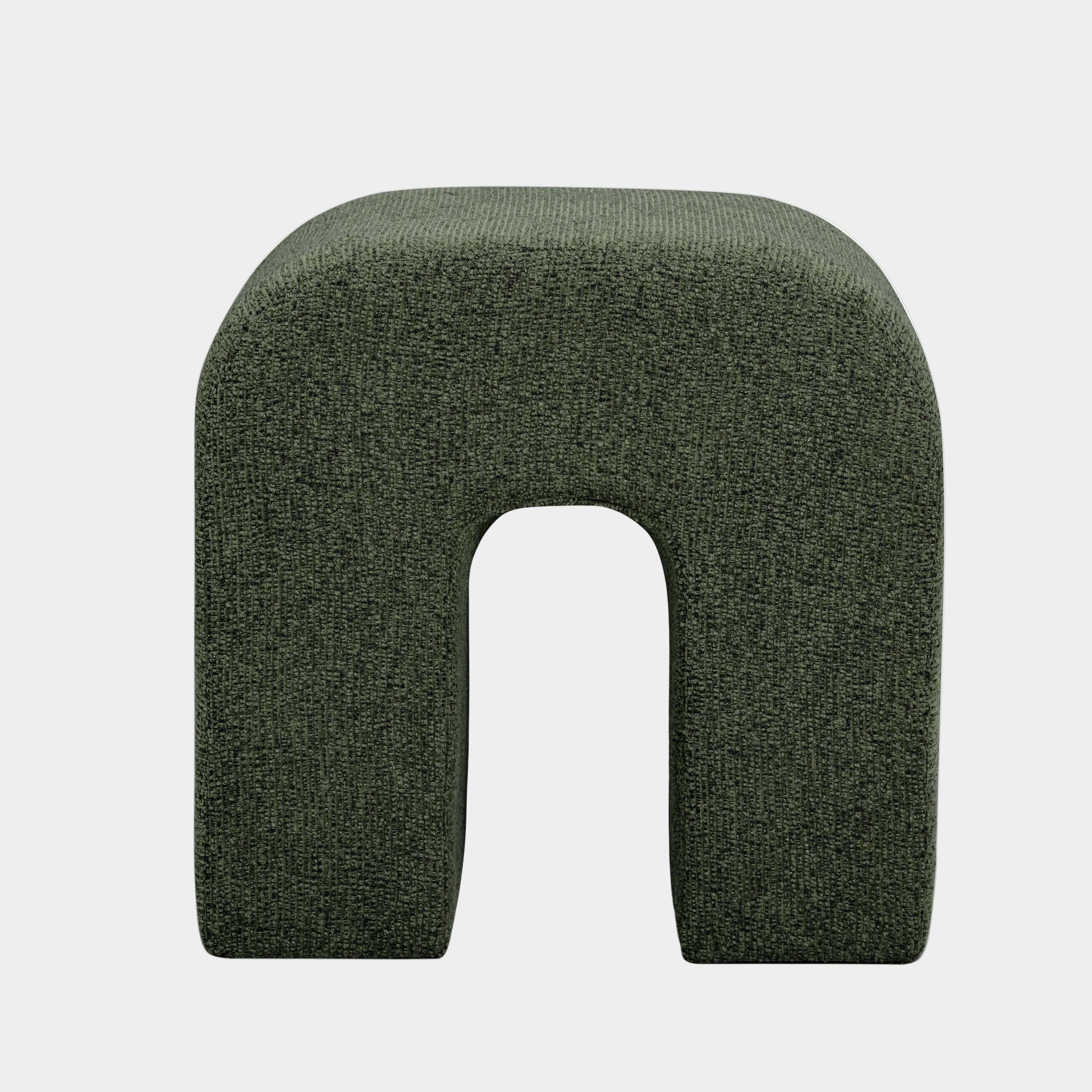 Desi Woven Performance Fabric Ottoman