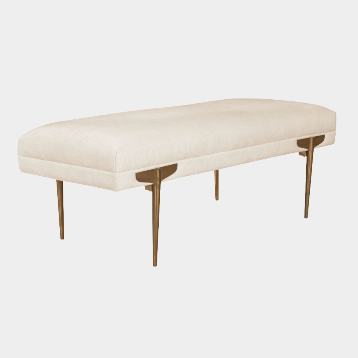 Banc Brno en velours ondulé
