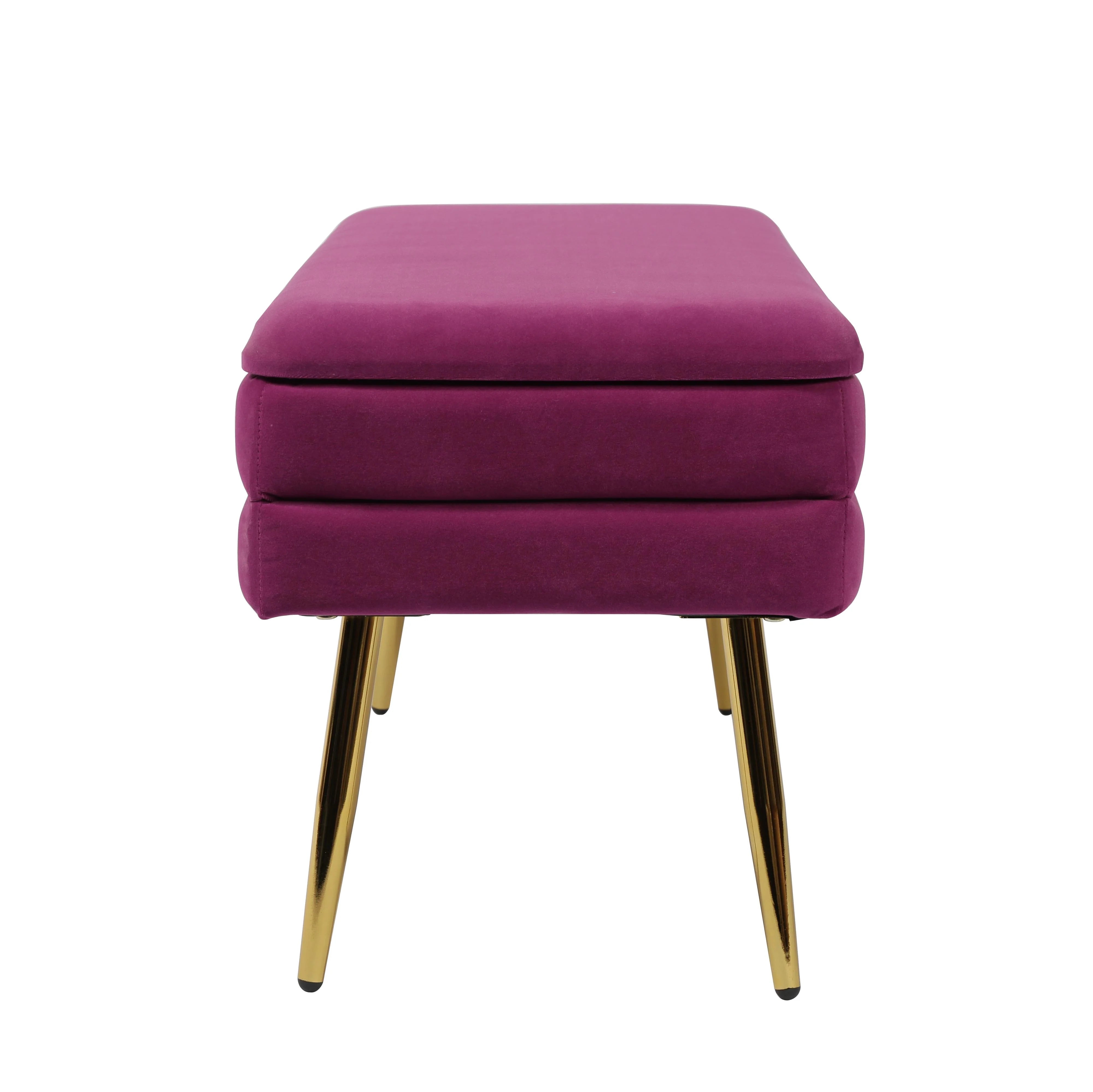 Ziva 31" Velvet Storage Bench