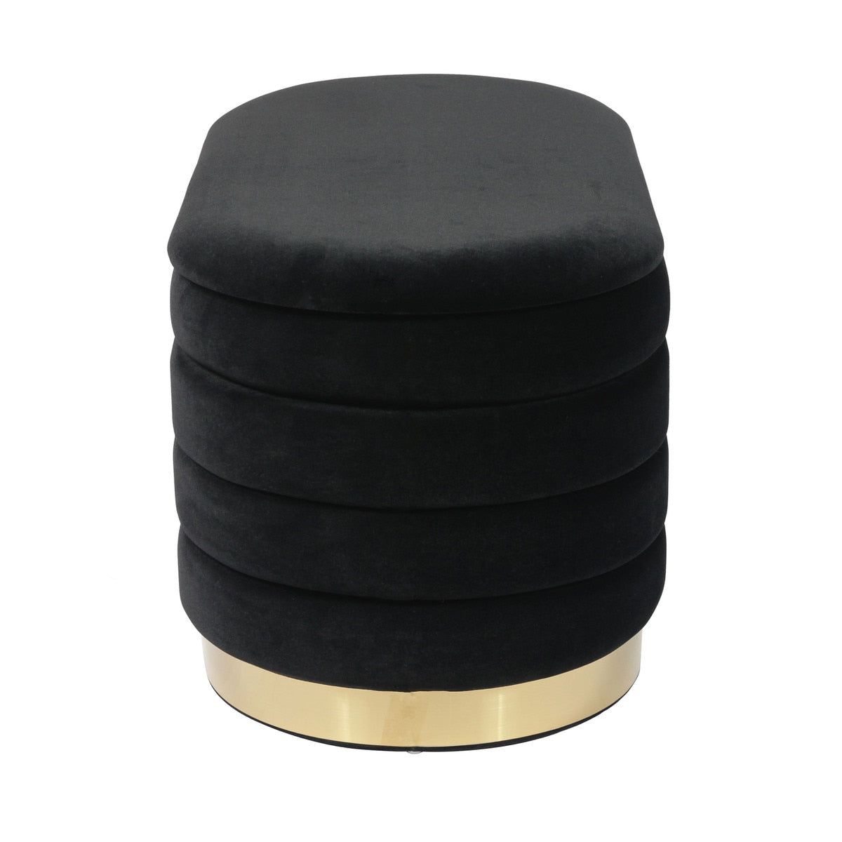 Banc de rangement en velours Lillian