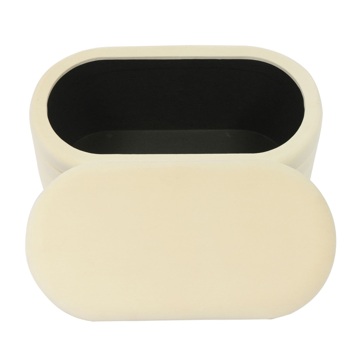 Banc de rangement en velours Lillian