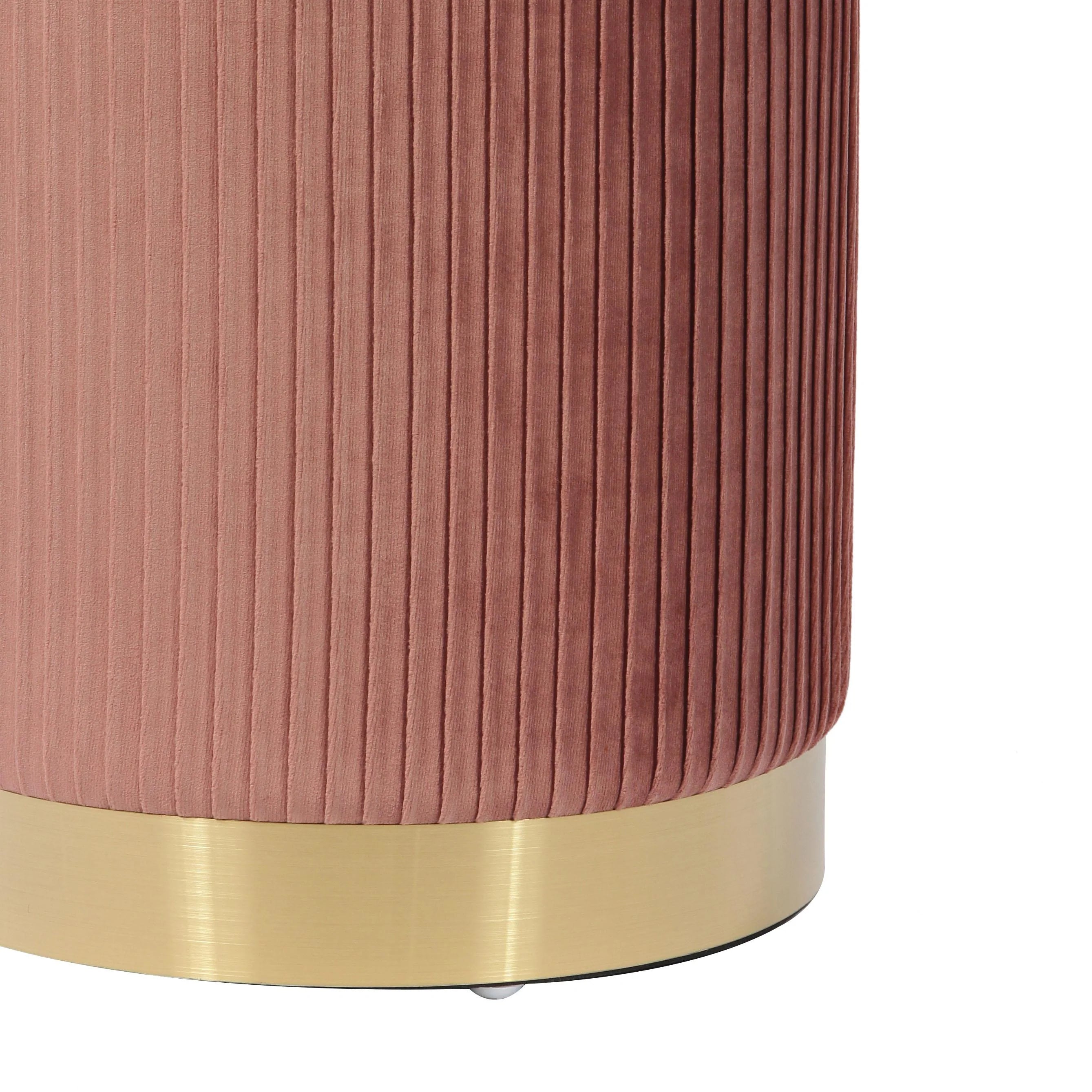 Zoe Performance Velvet Storage Ottoman