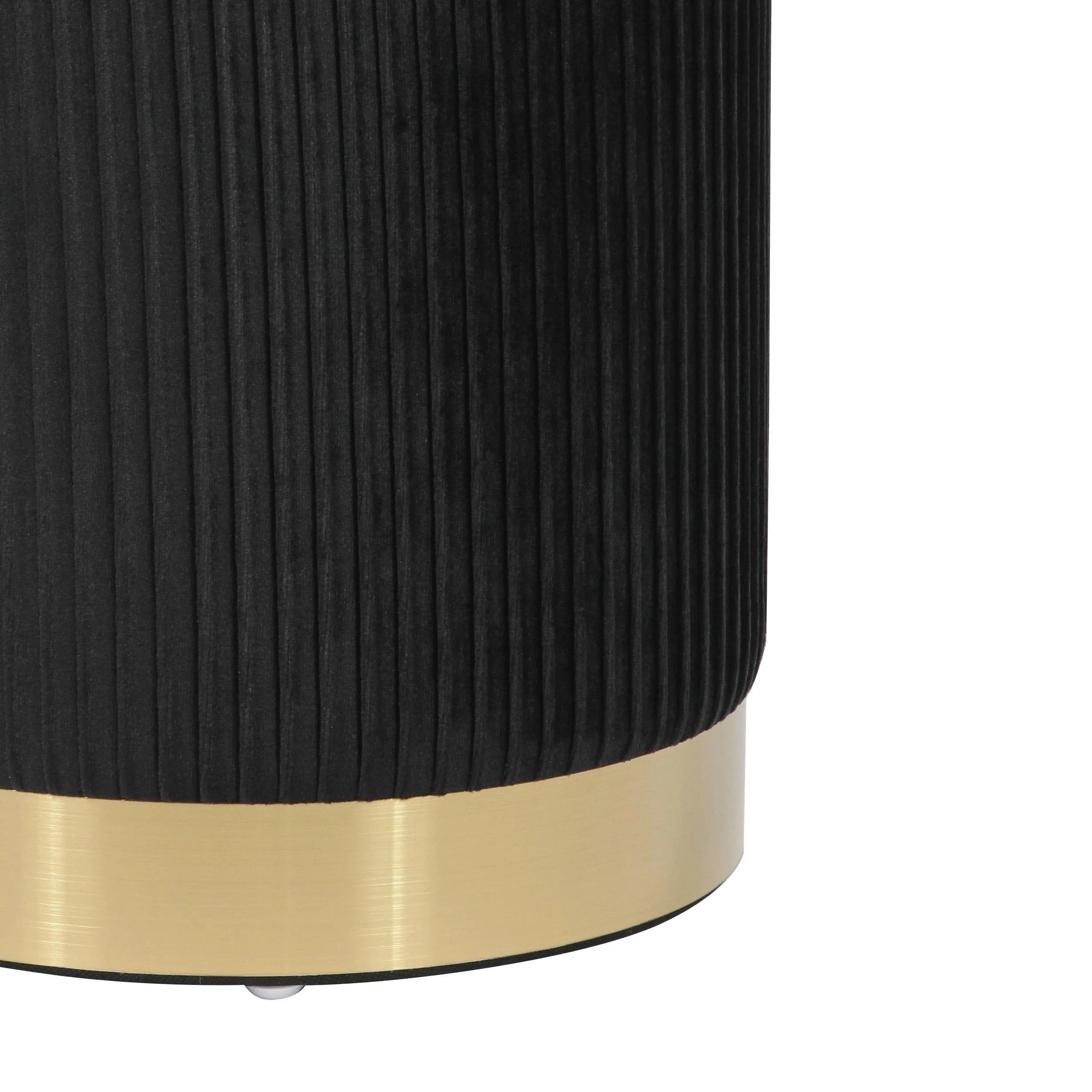 Zoe Performance Velvet Storage Ottoman