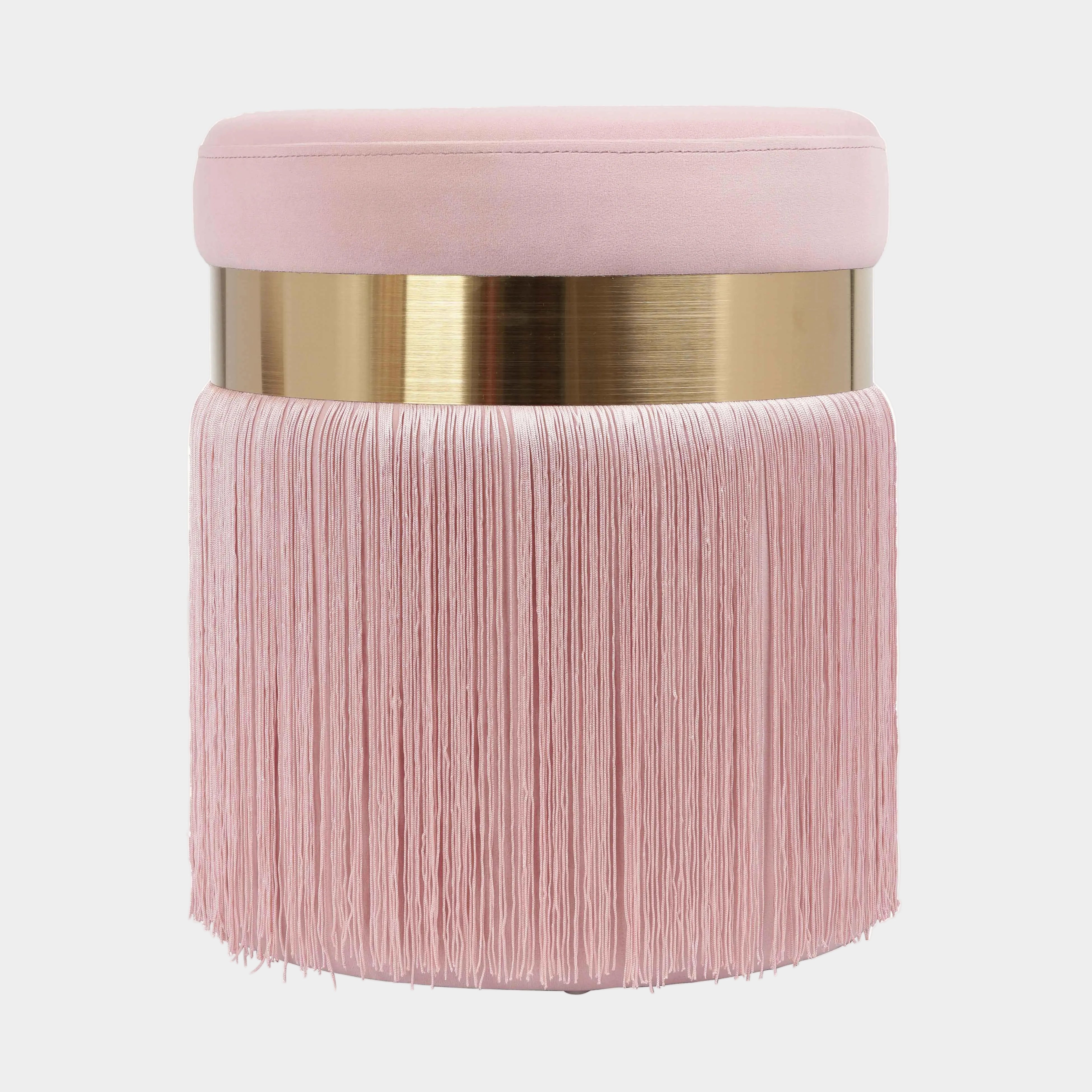 Melody Velvet Tasseled Ottoman