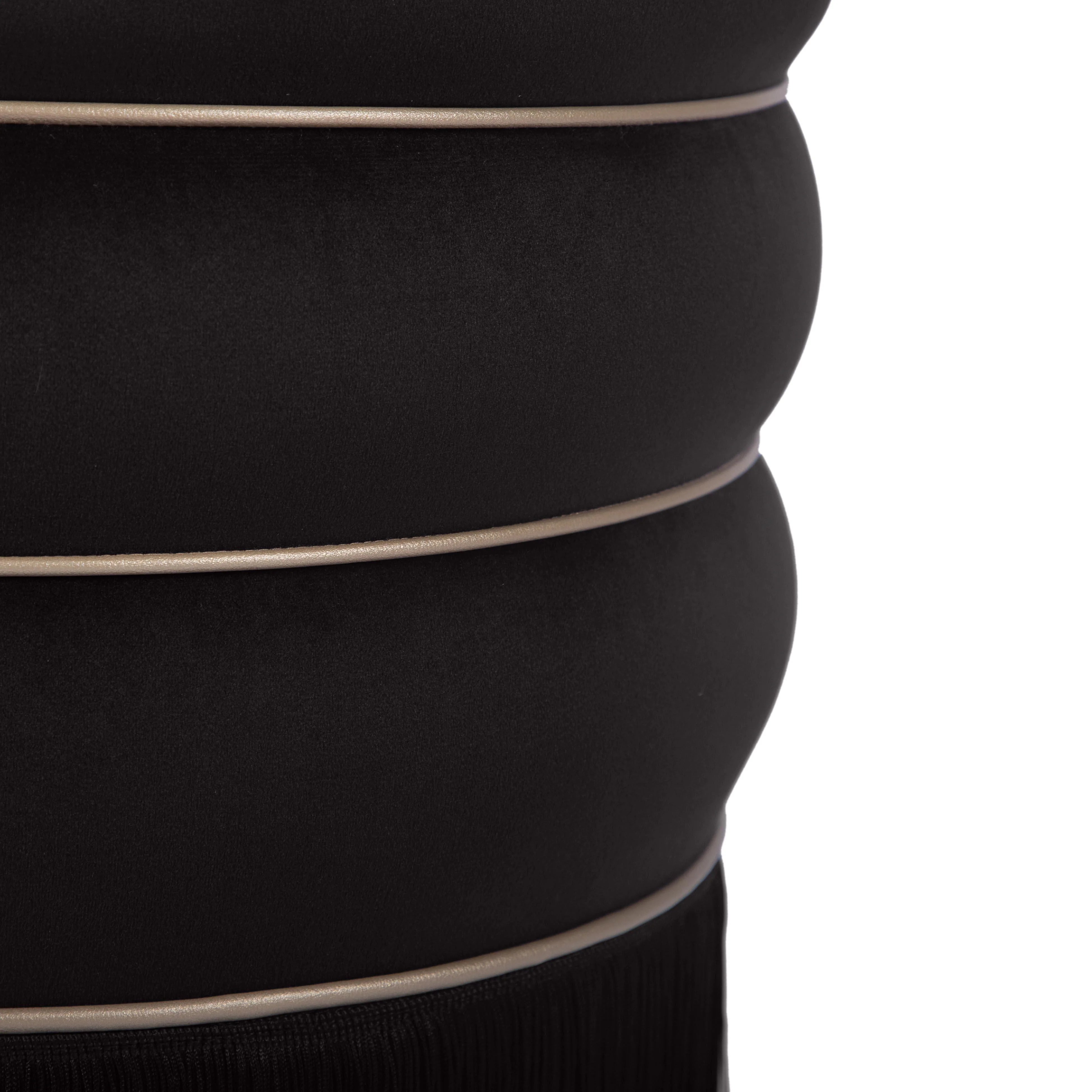 Lakka Performance Velvet Ottoman