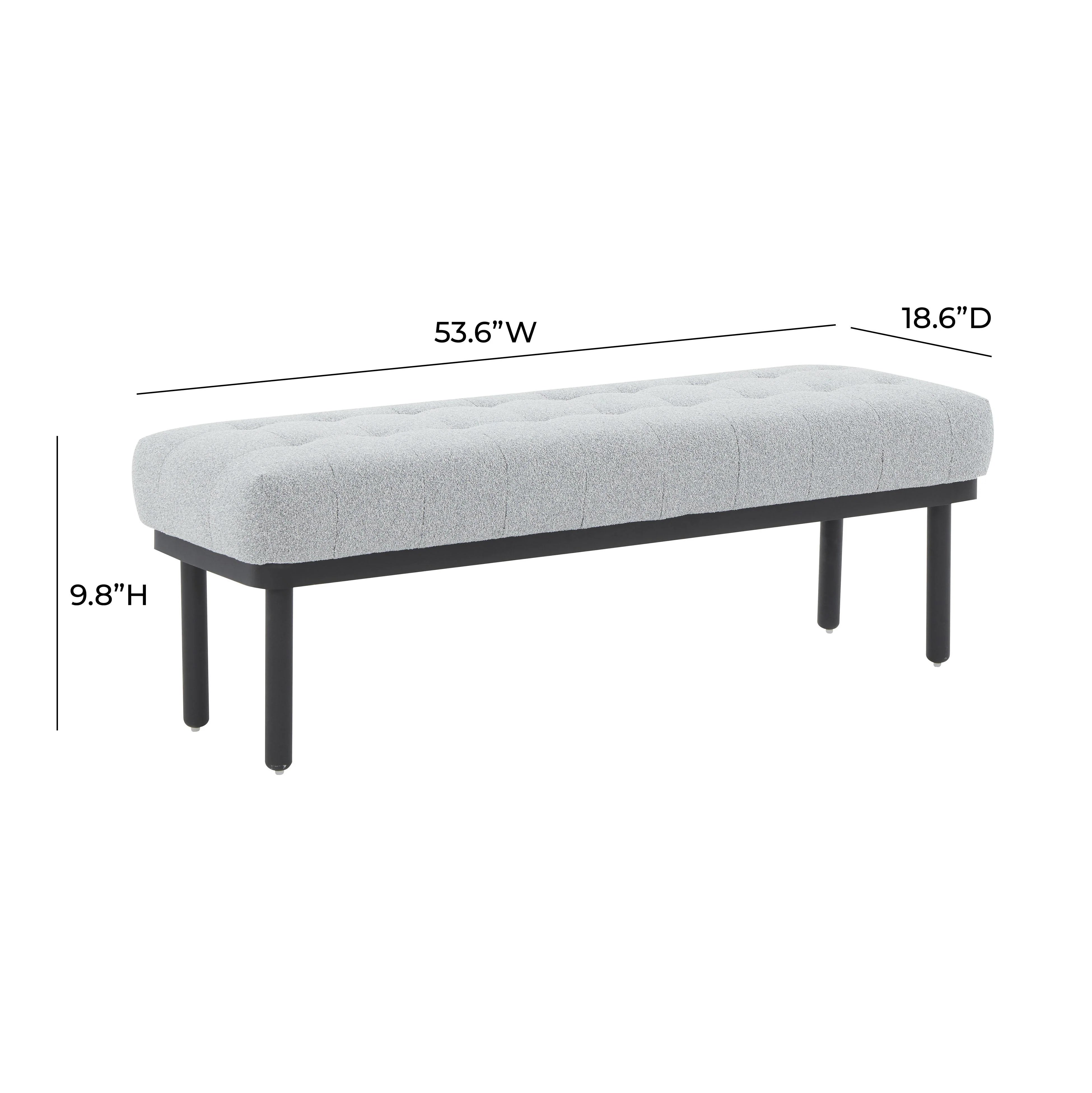 Olivia 53" Performance Boucle Bench